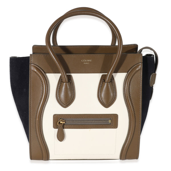 Celine tricolor cheap micro luggage bag