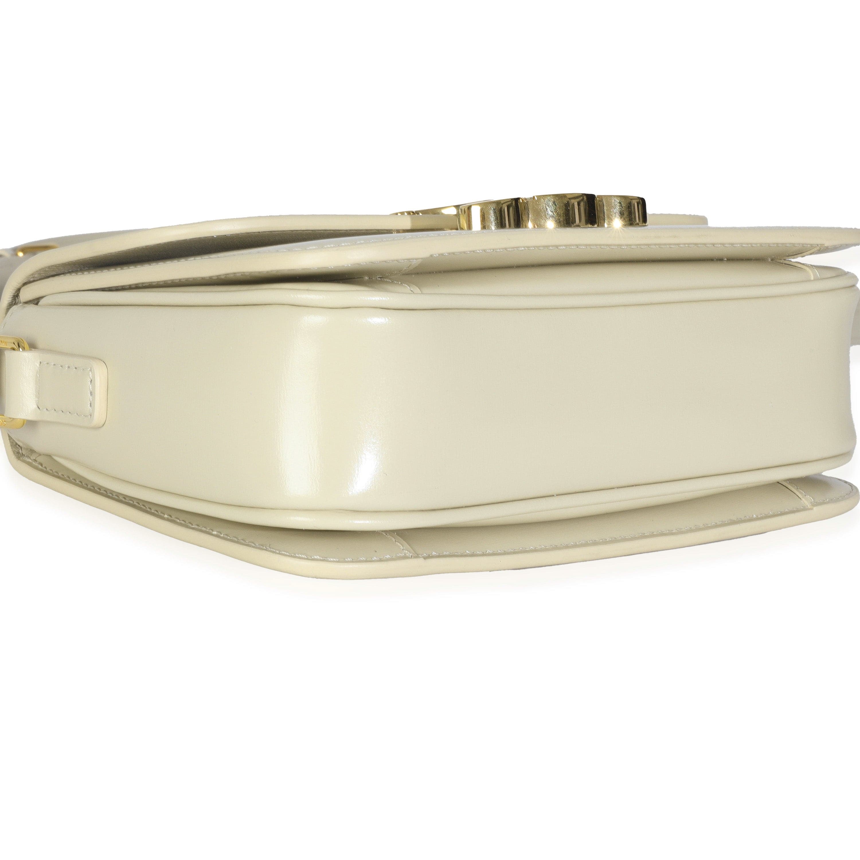 Celine Light Stone Shiny Calfskin Classique Triomphe Bag