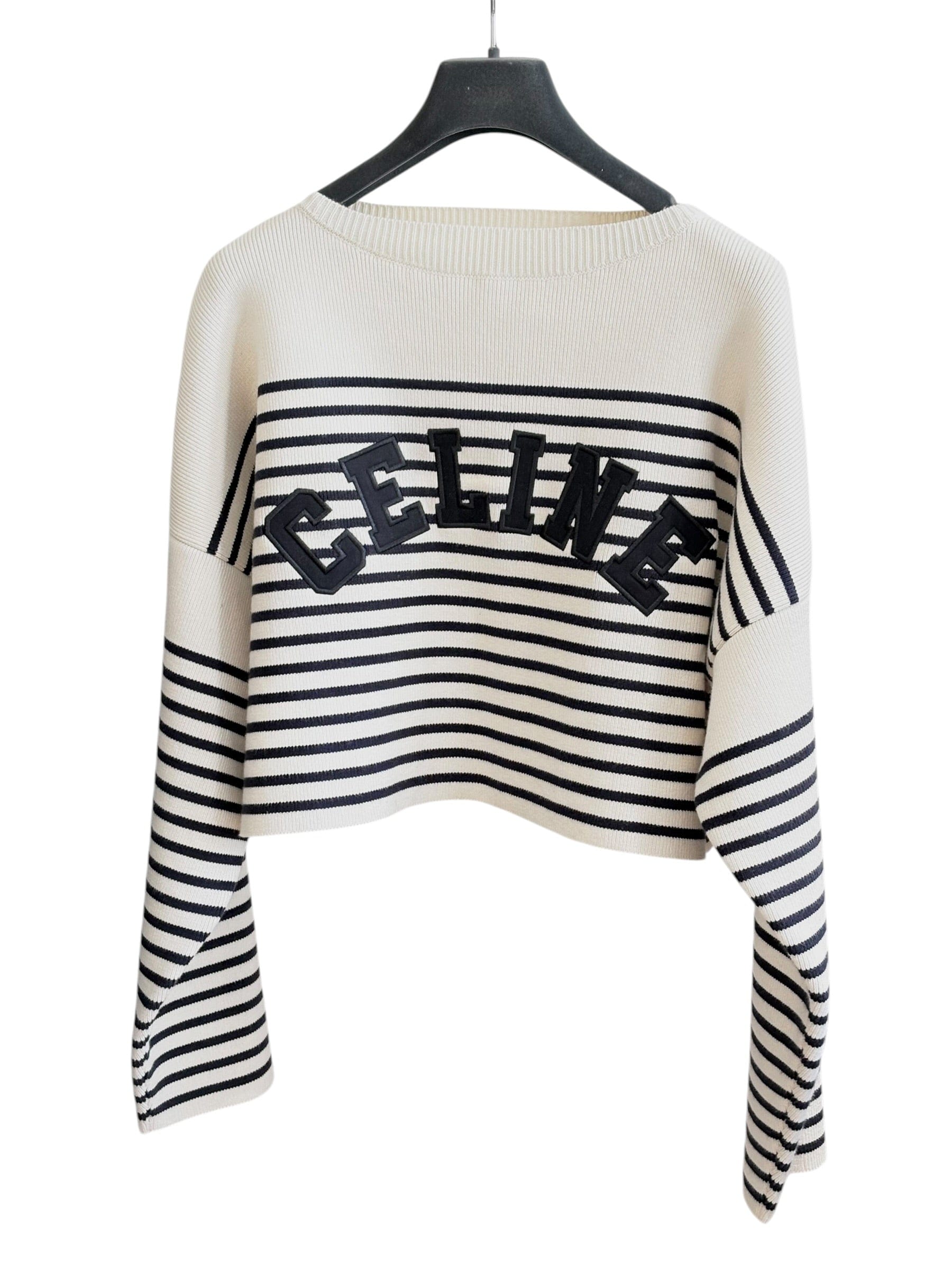 Celine Celine Striped Cotton Jumper #S