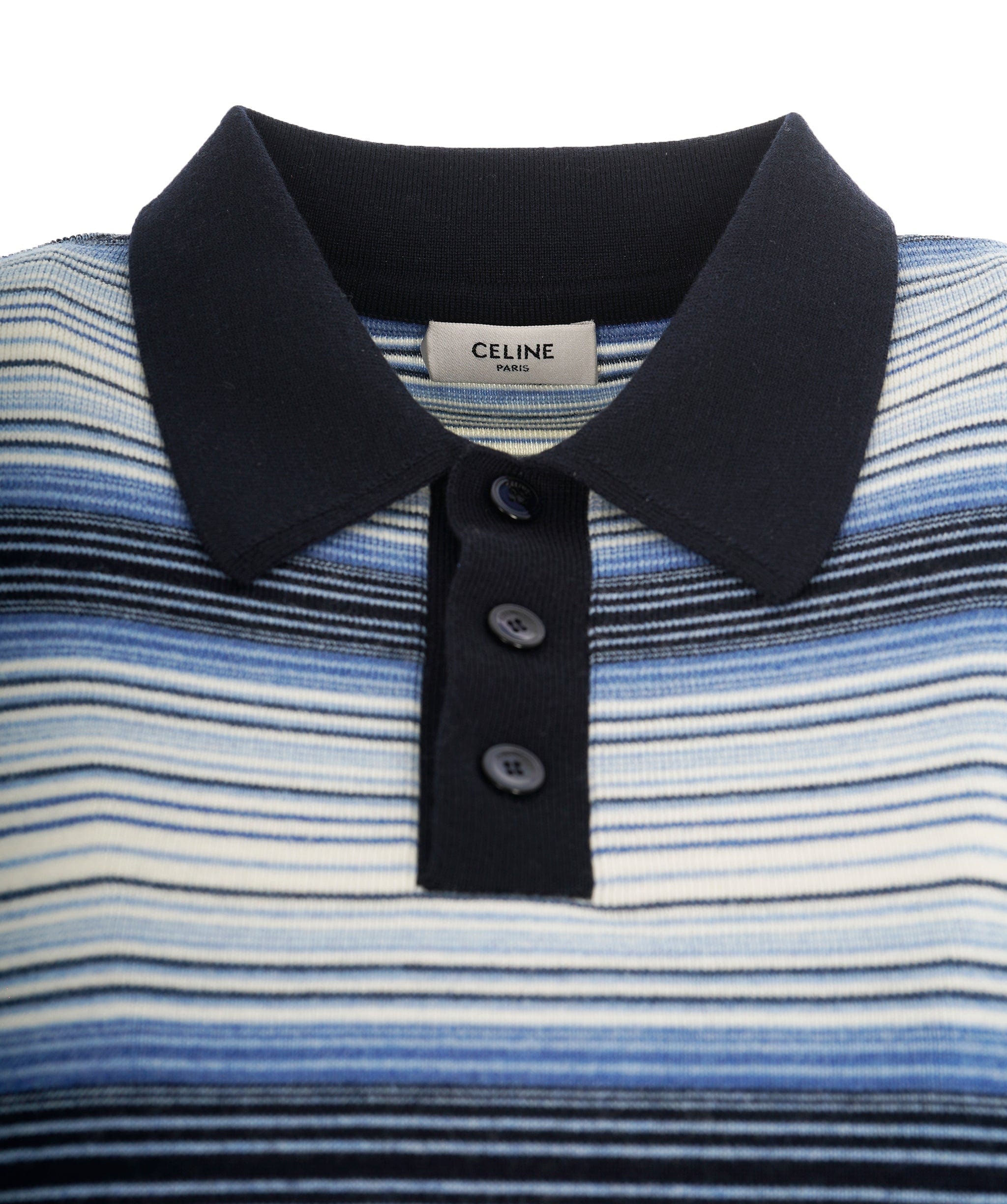 Celine Celine Blue Striped Logo Jumper ALL1076