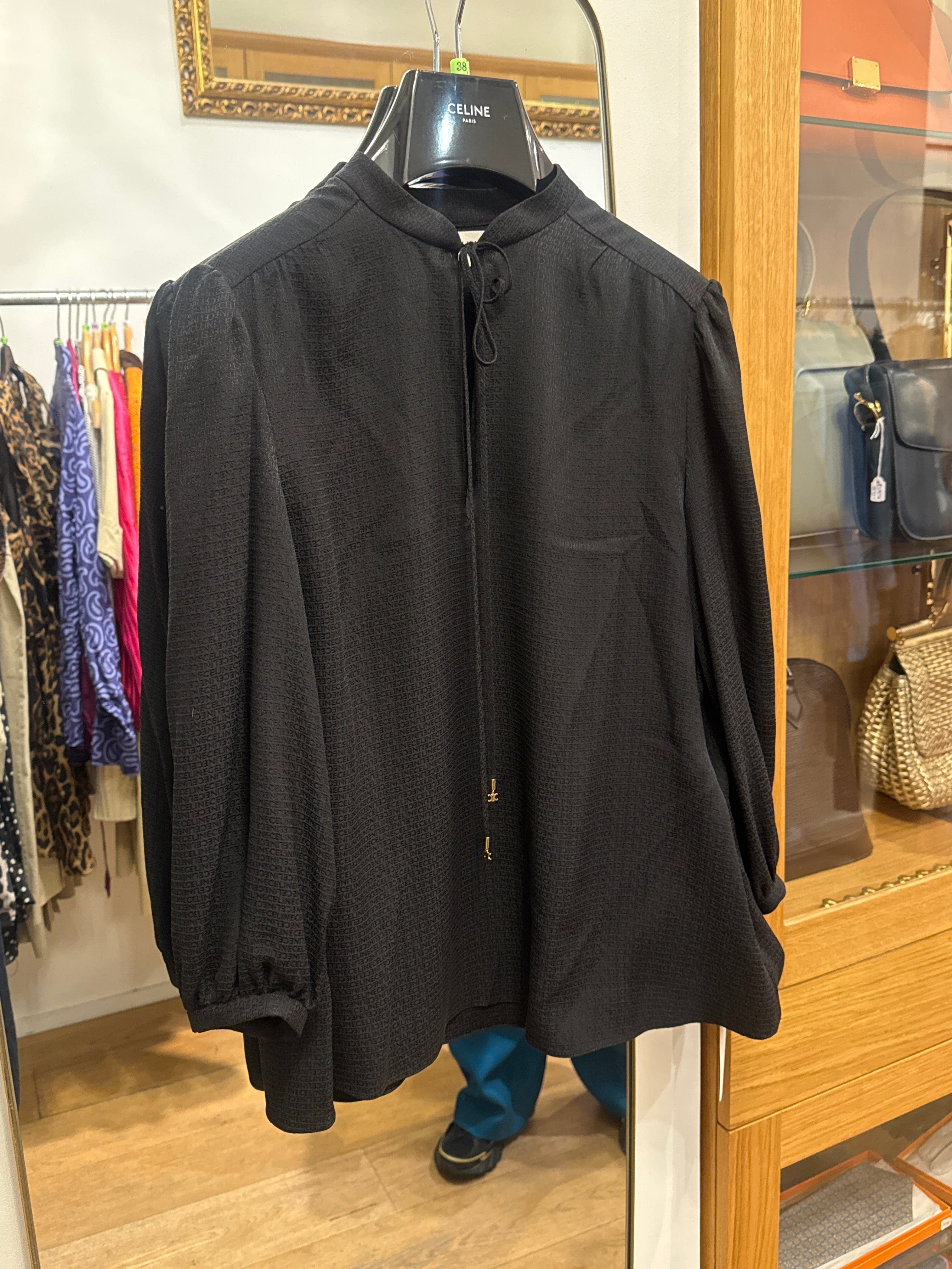 Celine Celine Celine Logo silk shirt AGC3094