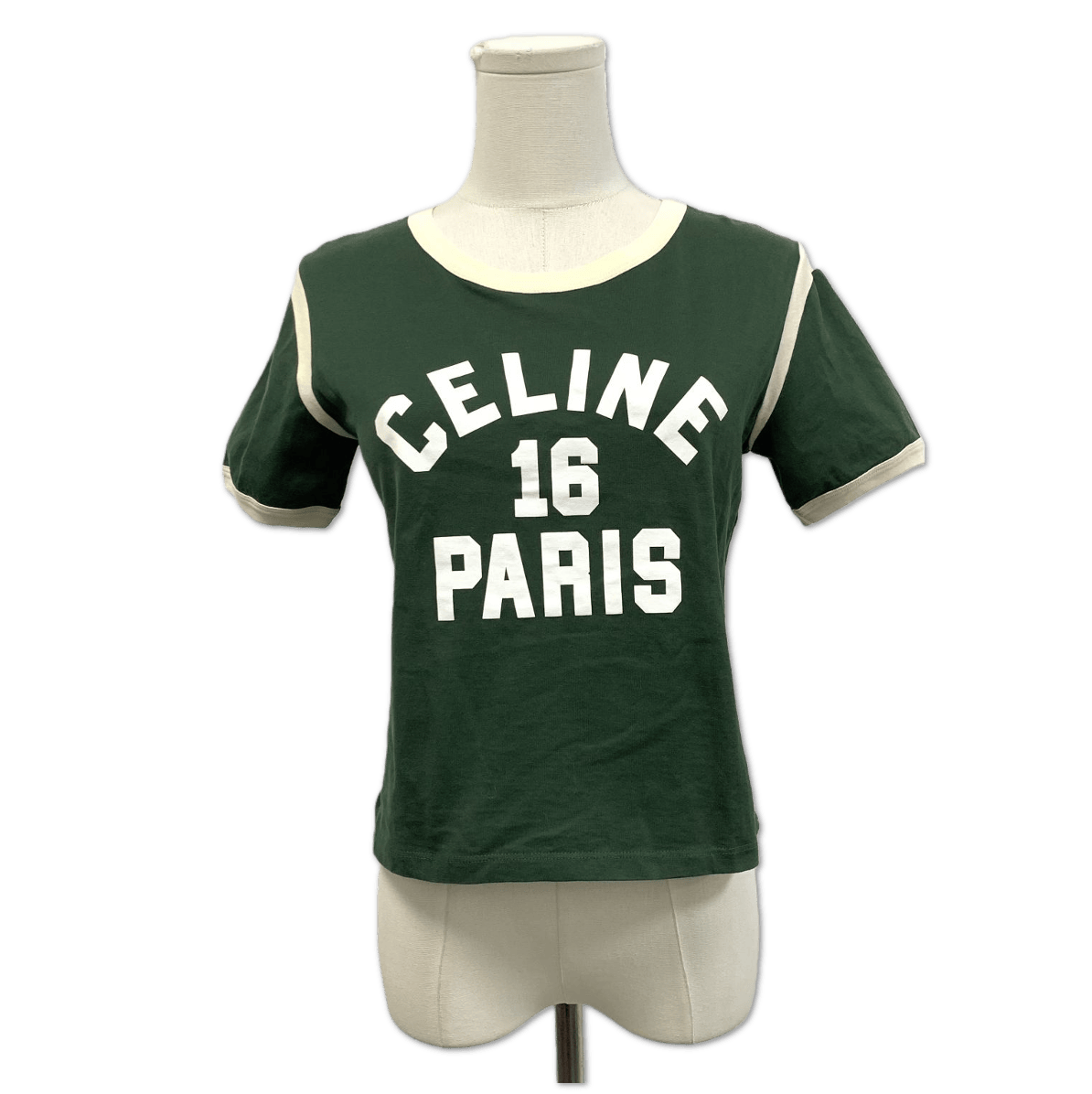 Celine Celine Green 16 Paris Ringer T-Shirt size S FQ0311017901