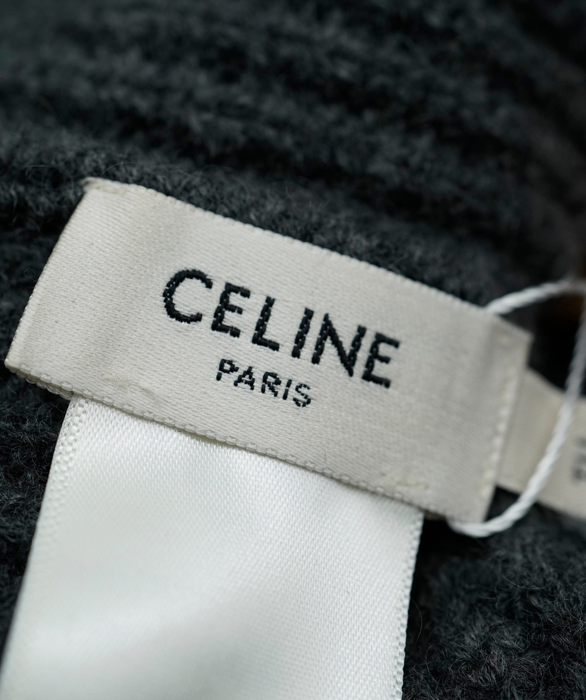 Celine Celine Grey Logo Beanie (From Sophie's closet) ALL0579