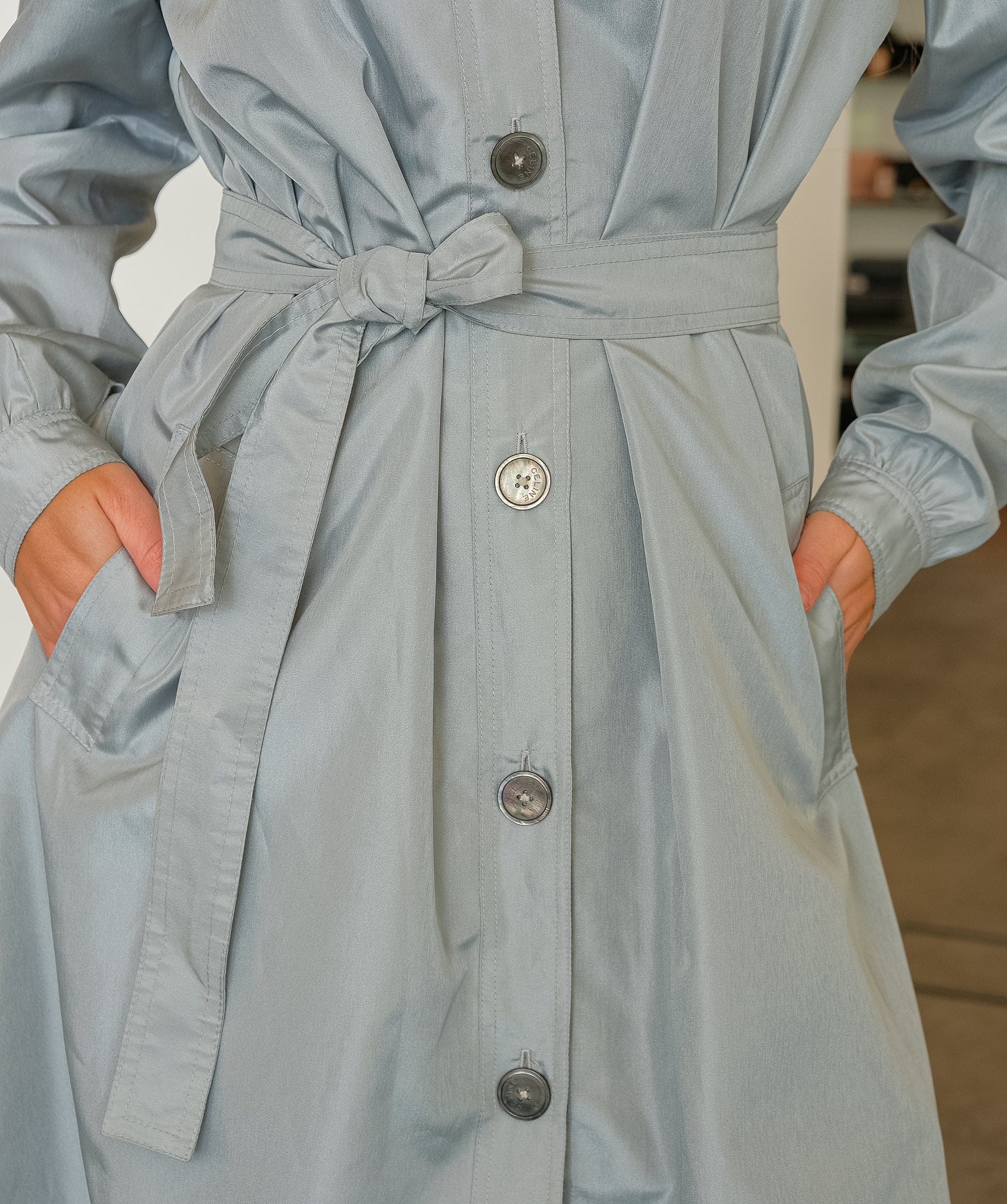 Celine Celine Grey Trench Coat  ASL10347