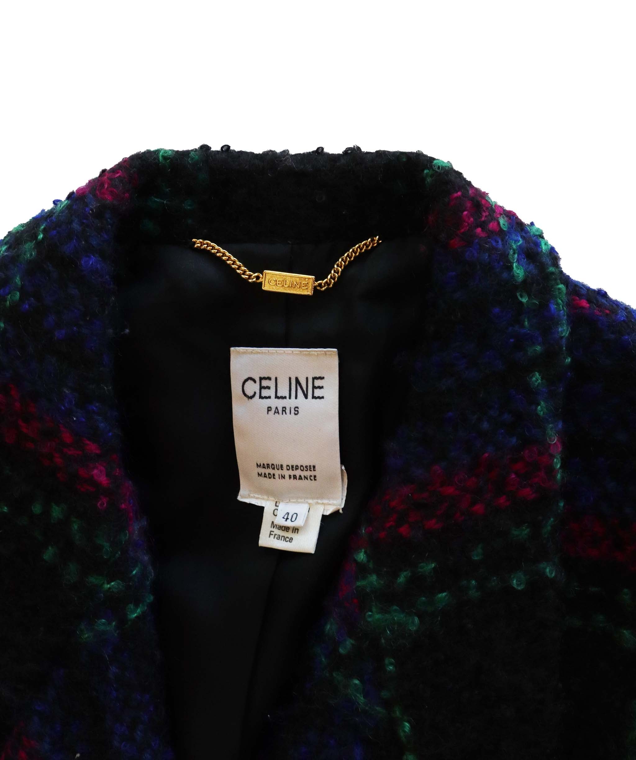 Celine Celine Tartan Tweed Jacket - AGC1800