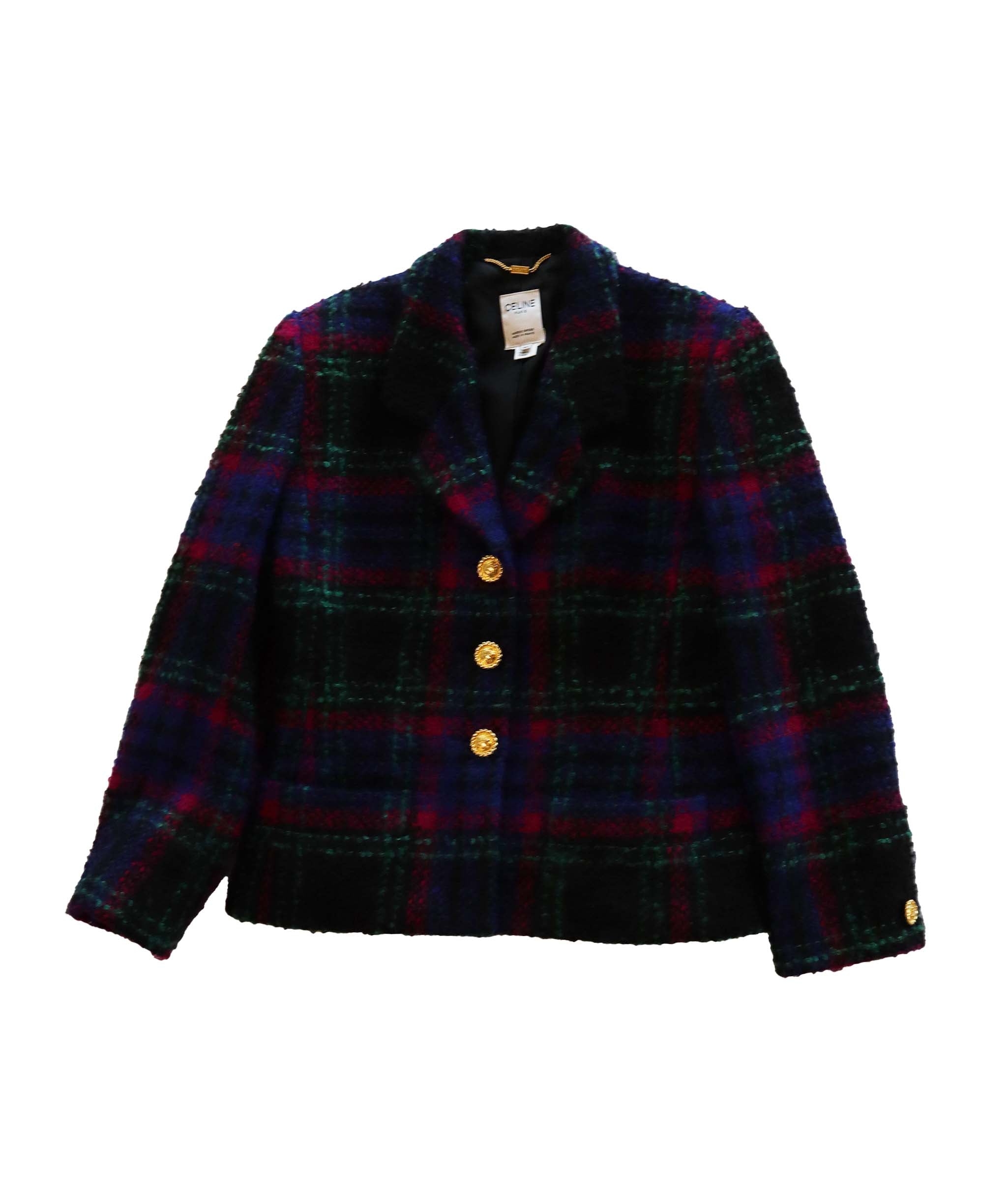 Celine Celine Tartan Tweed Jacket - AGC1800