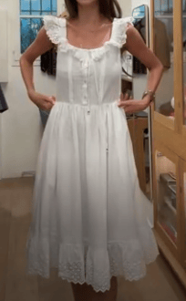 CELINE CÉLINE White cotton dress AGC3804