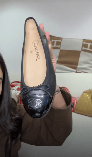 CHANEL Chanel ballerina pump 36 NEW BLACK ALC3807