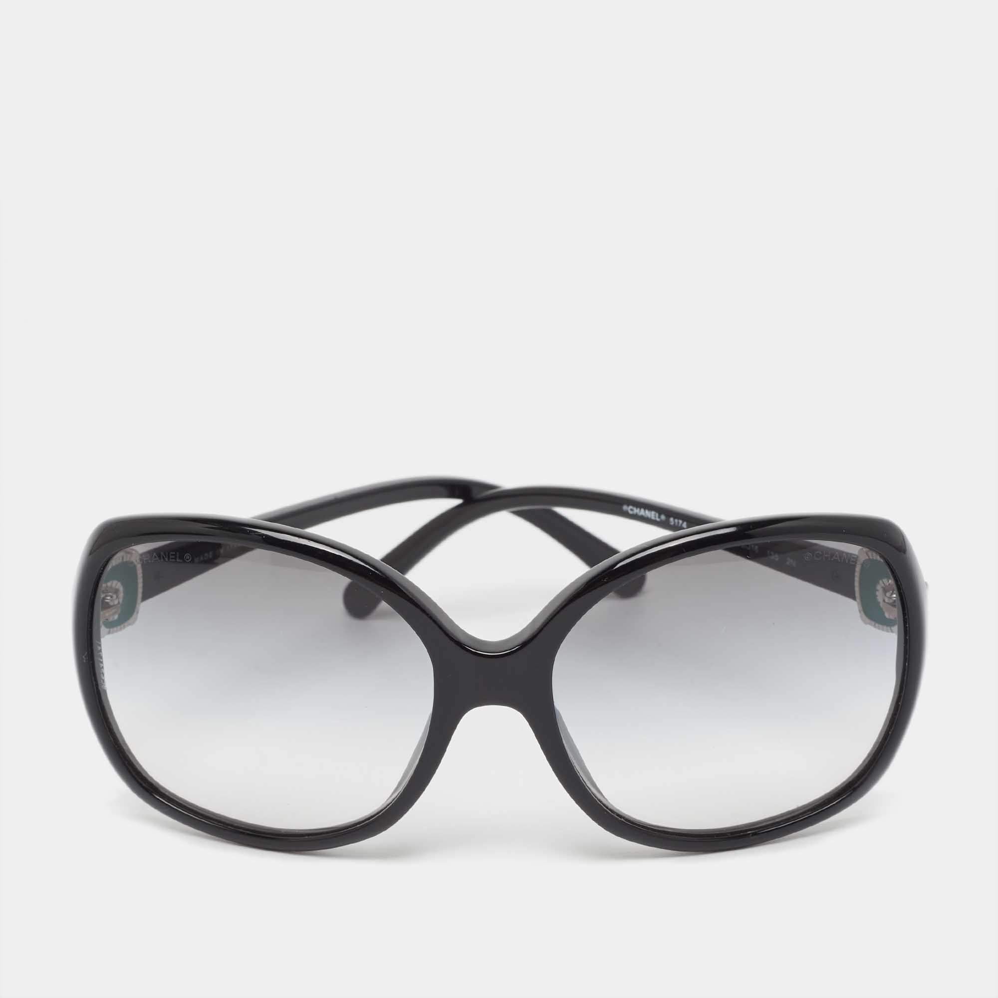Chanel Chanel Black Gradient CC Oversized Sunglasses ASCLC2178