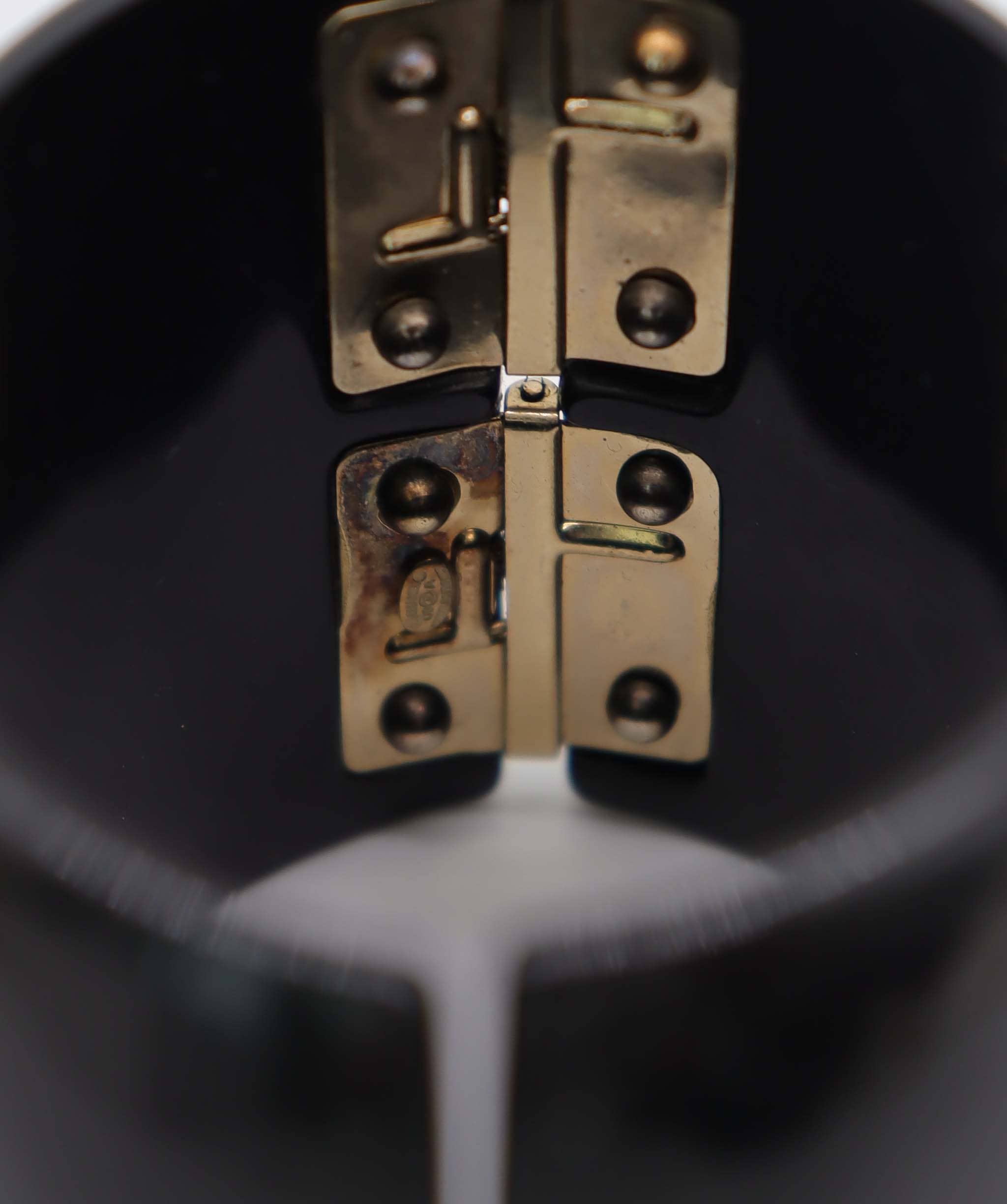 Chanel CHANEL BLACK RESIN CC CUFF BRACELET BLACK ASC7322