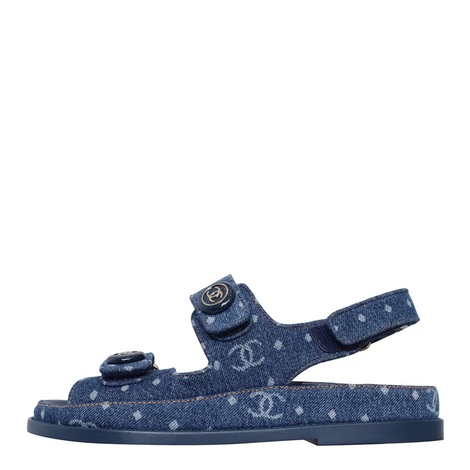 Chanel Chanel CC Denim Dad Sandals