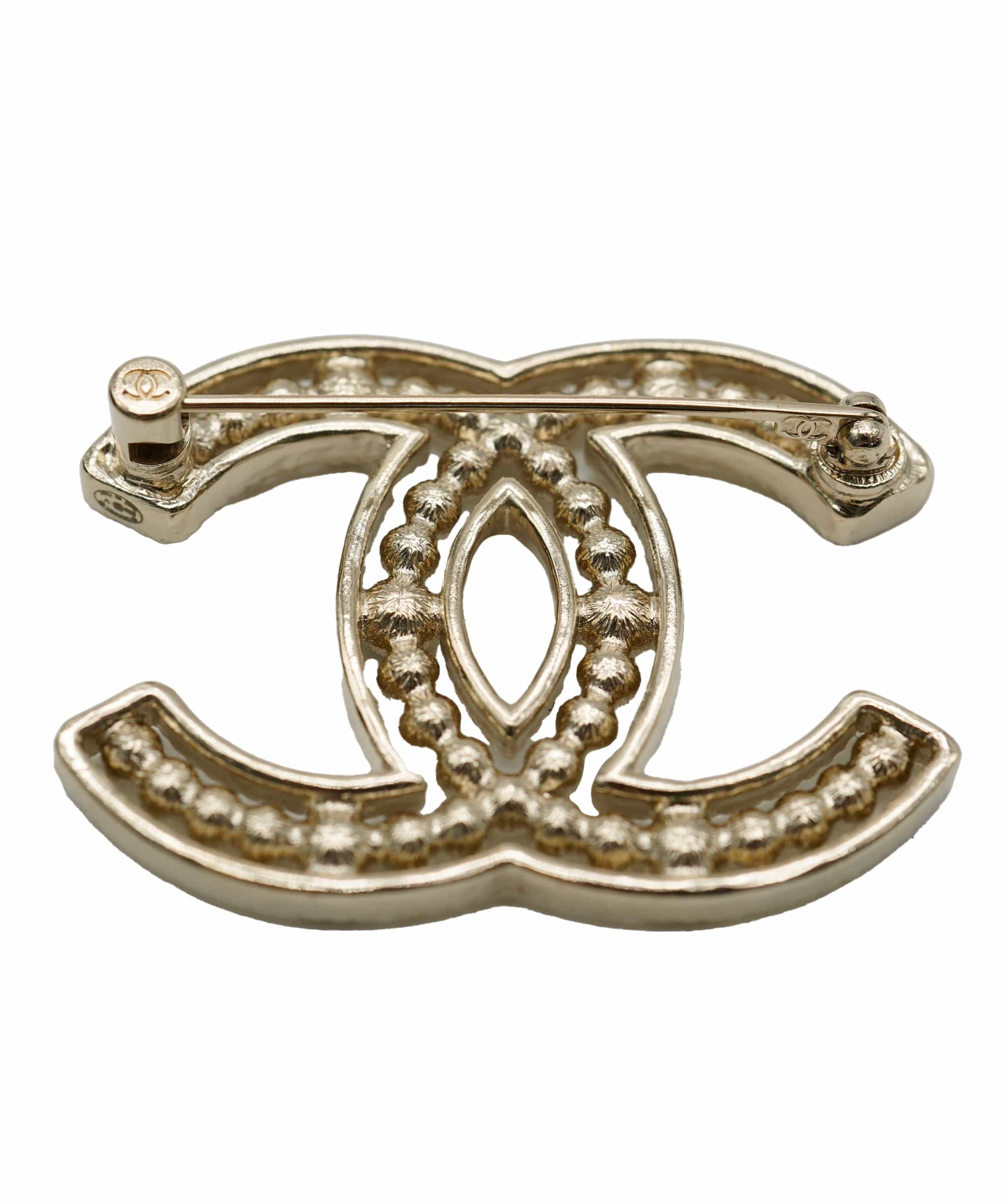 Chanel Chanel CC rhinestone brooch  - AJC0684