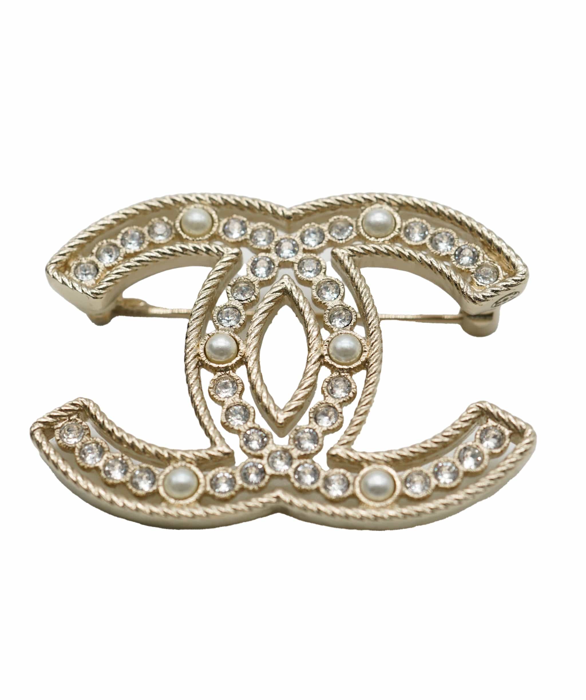 Chanel Chanel CC rhinestone brooch  - AJC0684