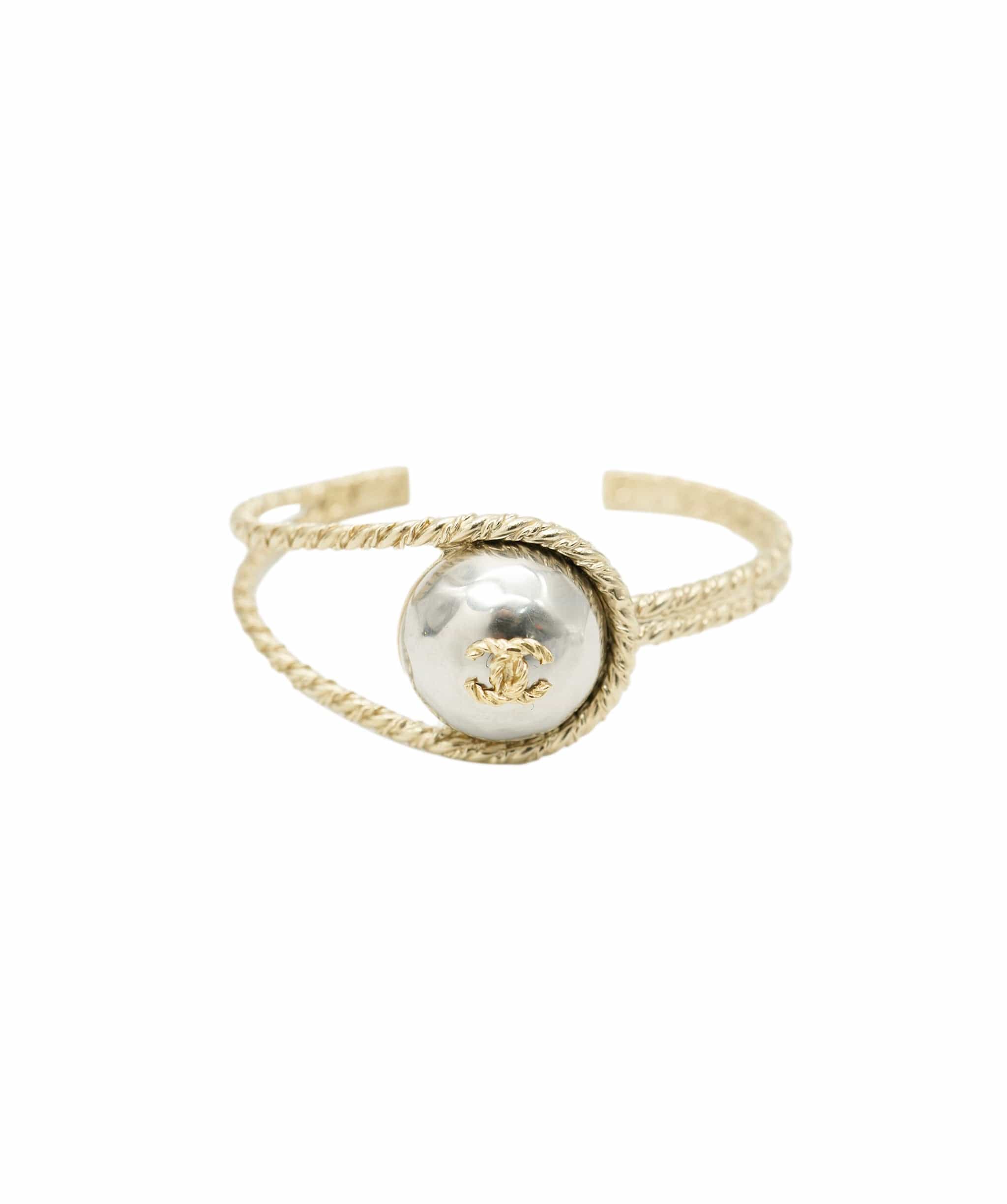 Chanel Chanel CC twist cuff champagne gold - AJC0660
