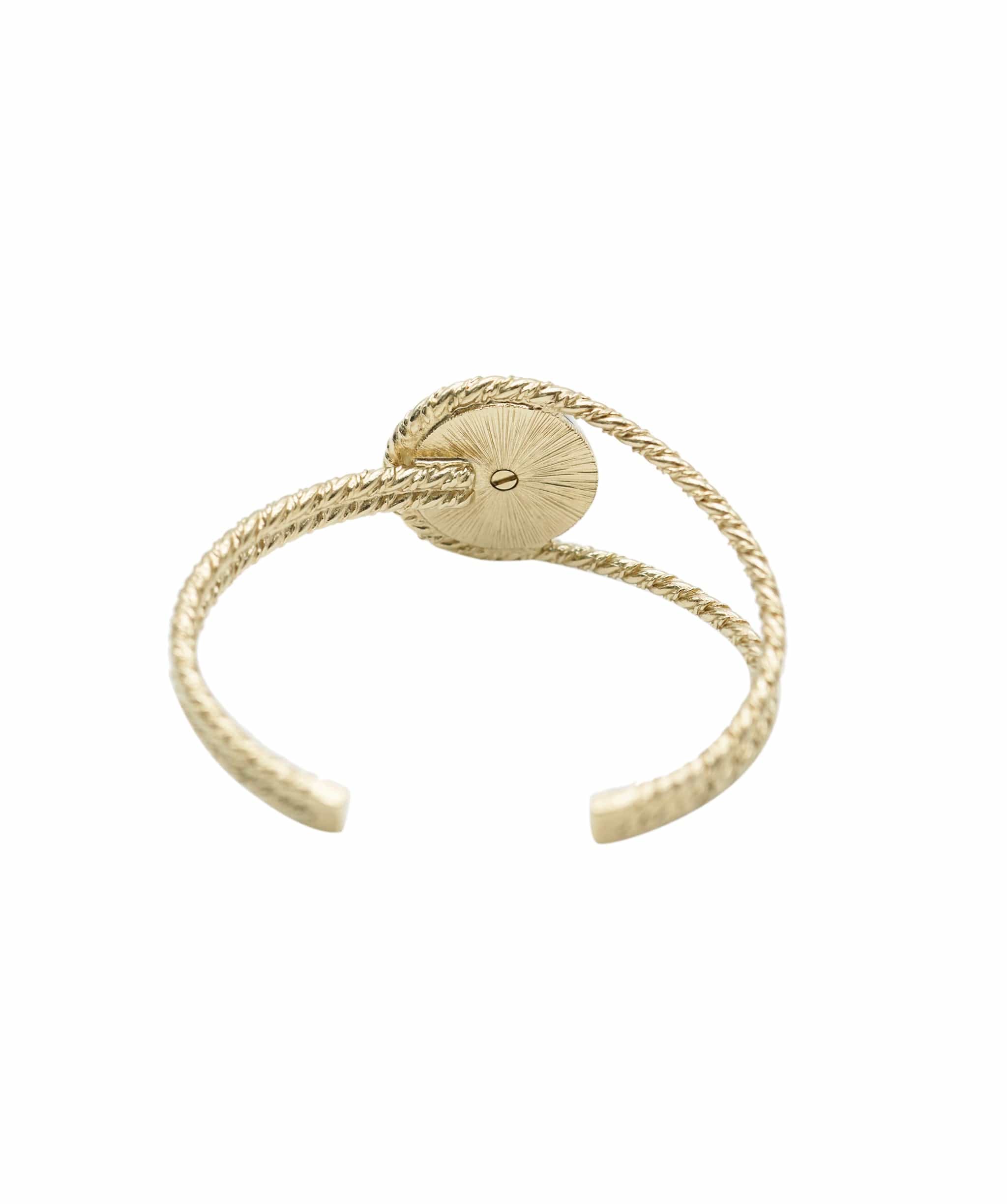Chanel Chanel CC twist cuff champagne gold - AJC0660