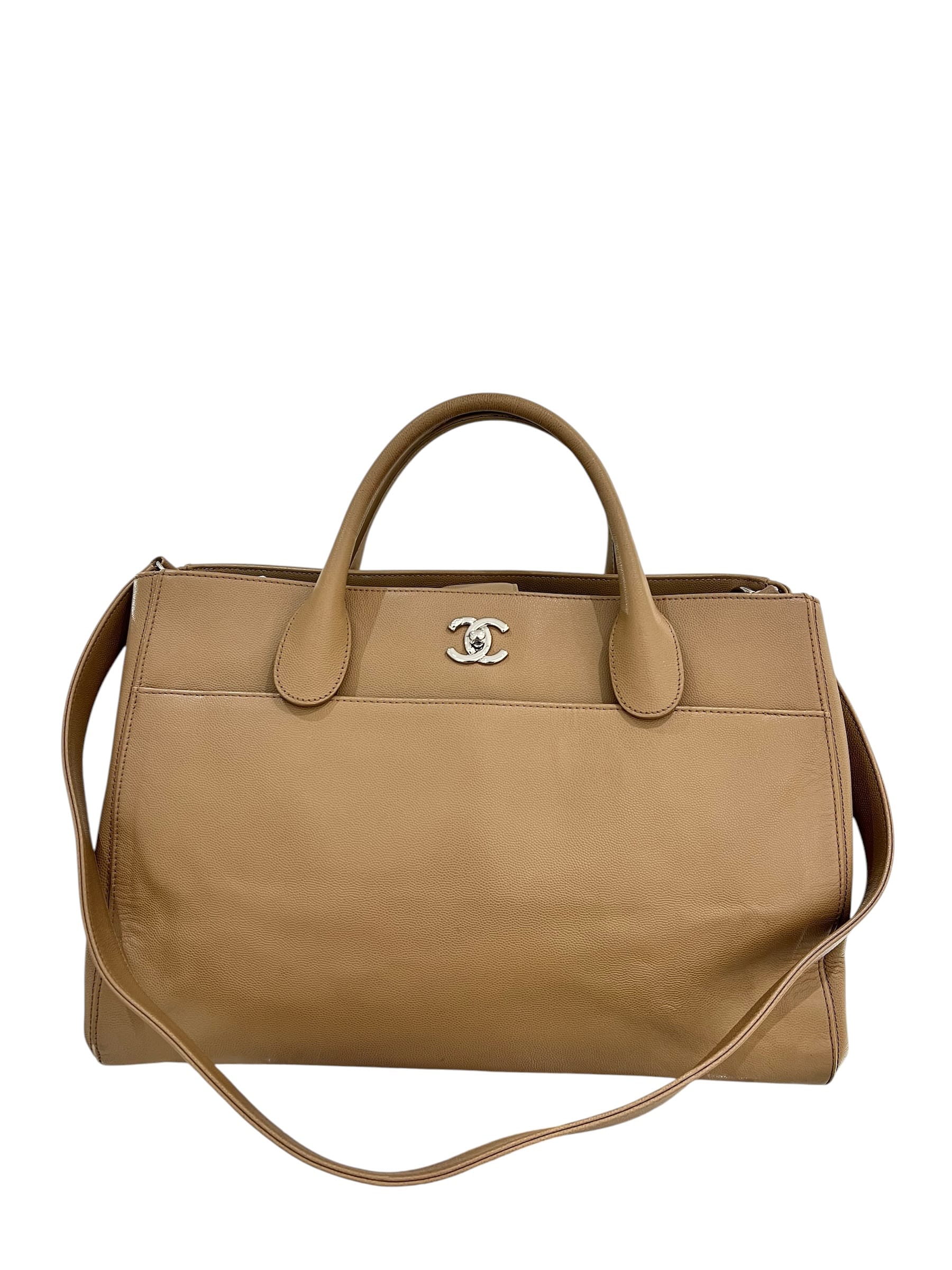 Chanel Chanel Cerf Tote Beige Caviar GHW SKCH4148