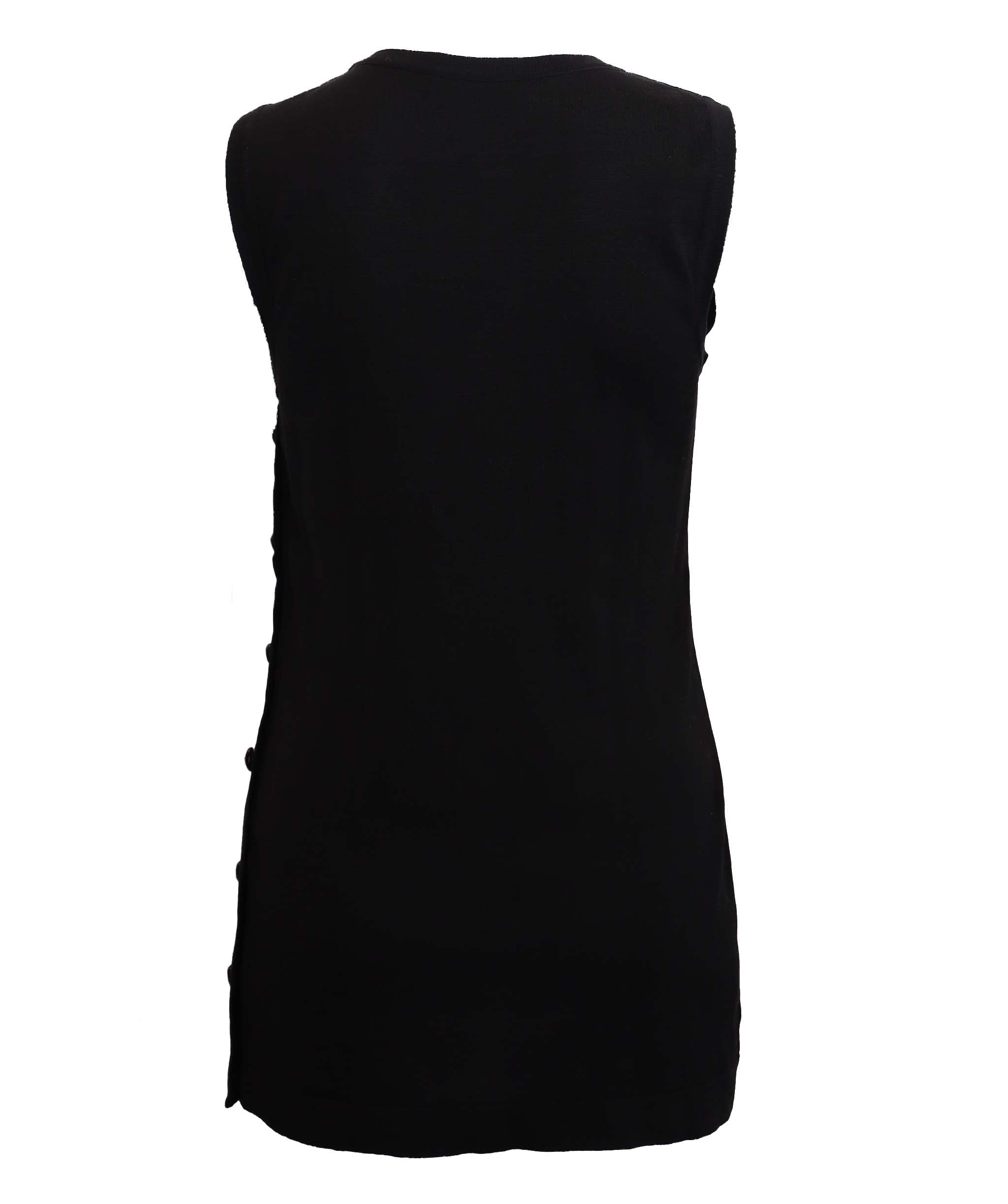 Chanel Chanel Coco Button Black Sleeveless Top Size 34 DXBS3674