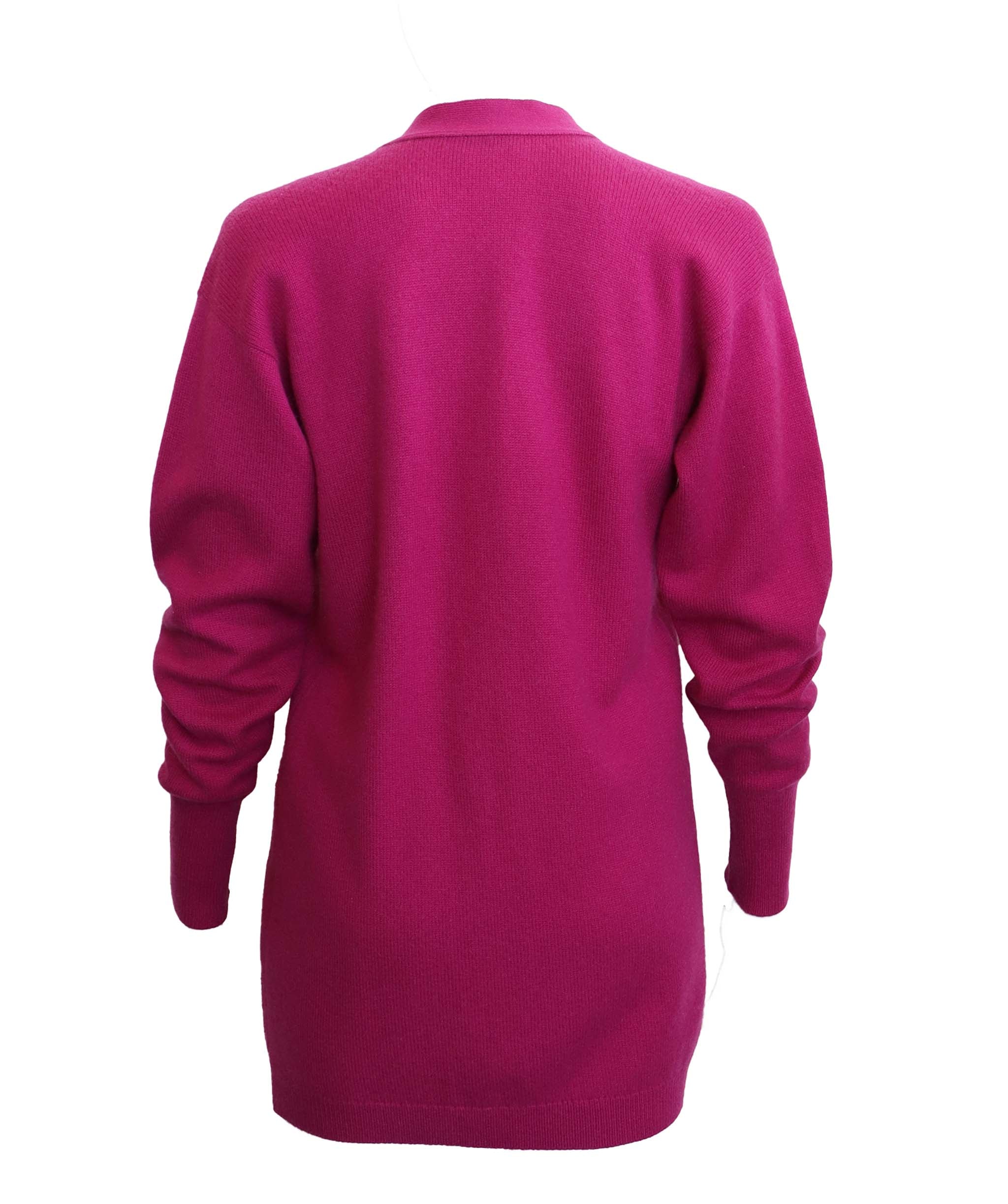 Chanel Chanel Coco Button Cashmere Purple Cardigan Size 38 DXBS3694