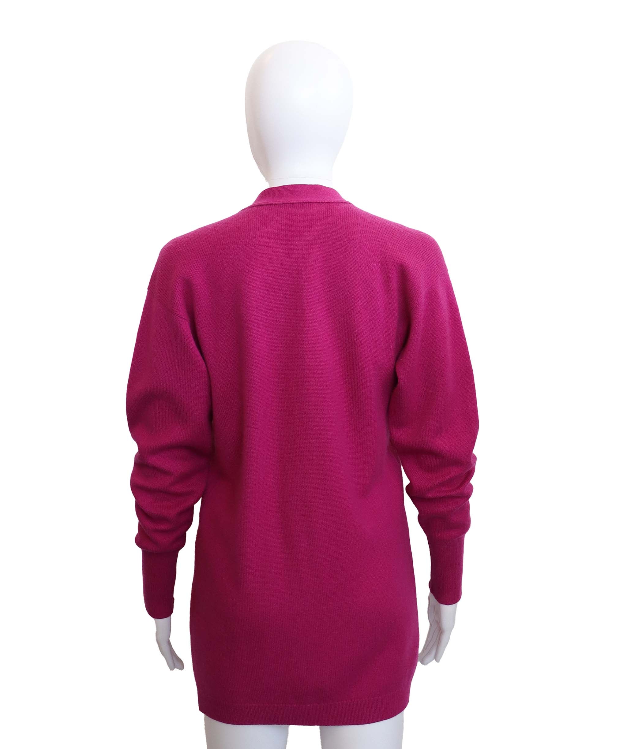 Chanel Chanel Coco Button Cashmere Purple Cardigan Size 38 DXBS3694