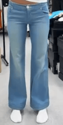 Chanel Chanel Light Wash White CC Button Jean 36 101350