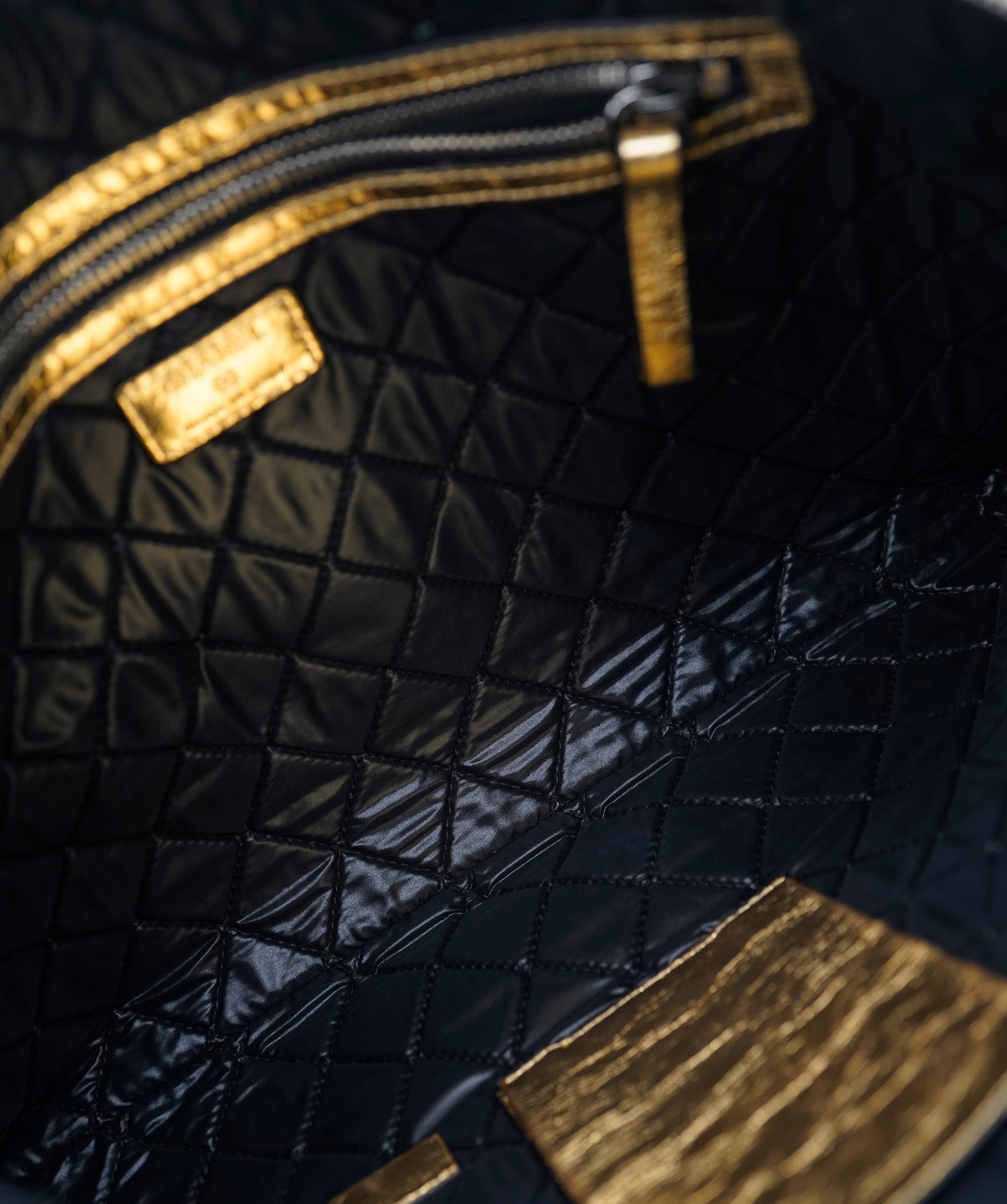 Chanel Chanel limited edition large pochette, « Feministe mais feminine », gold  ALL1142
