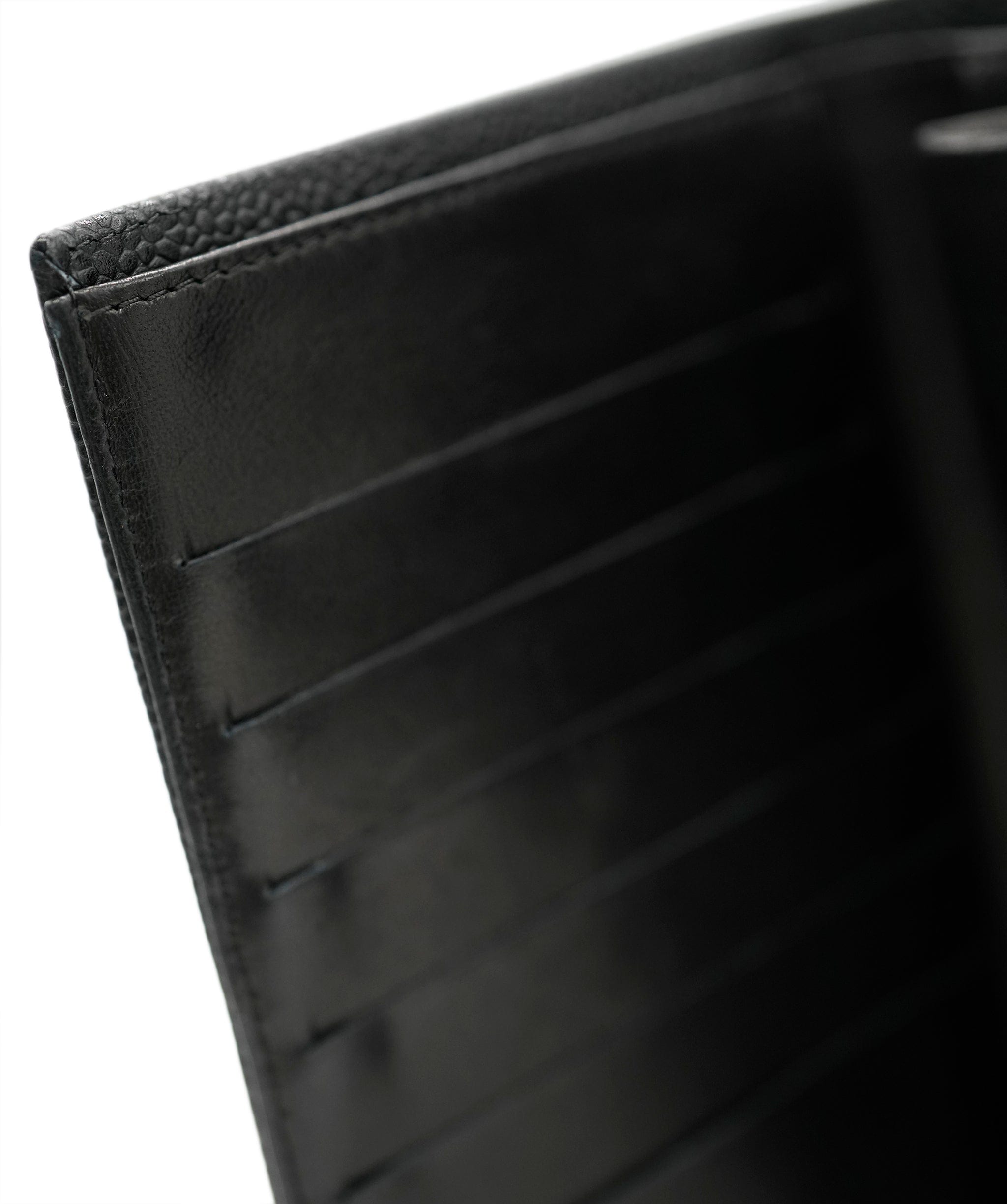 Chanel CHANEL Long Wallet Black Caviar skin DBXS3576