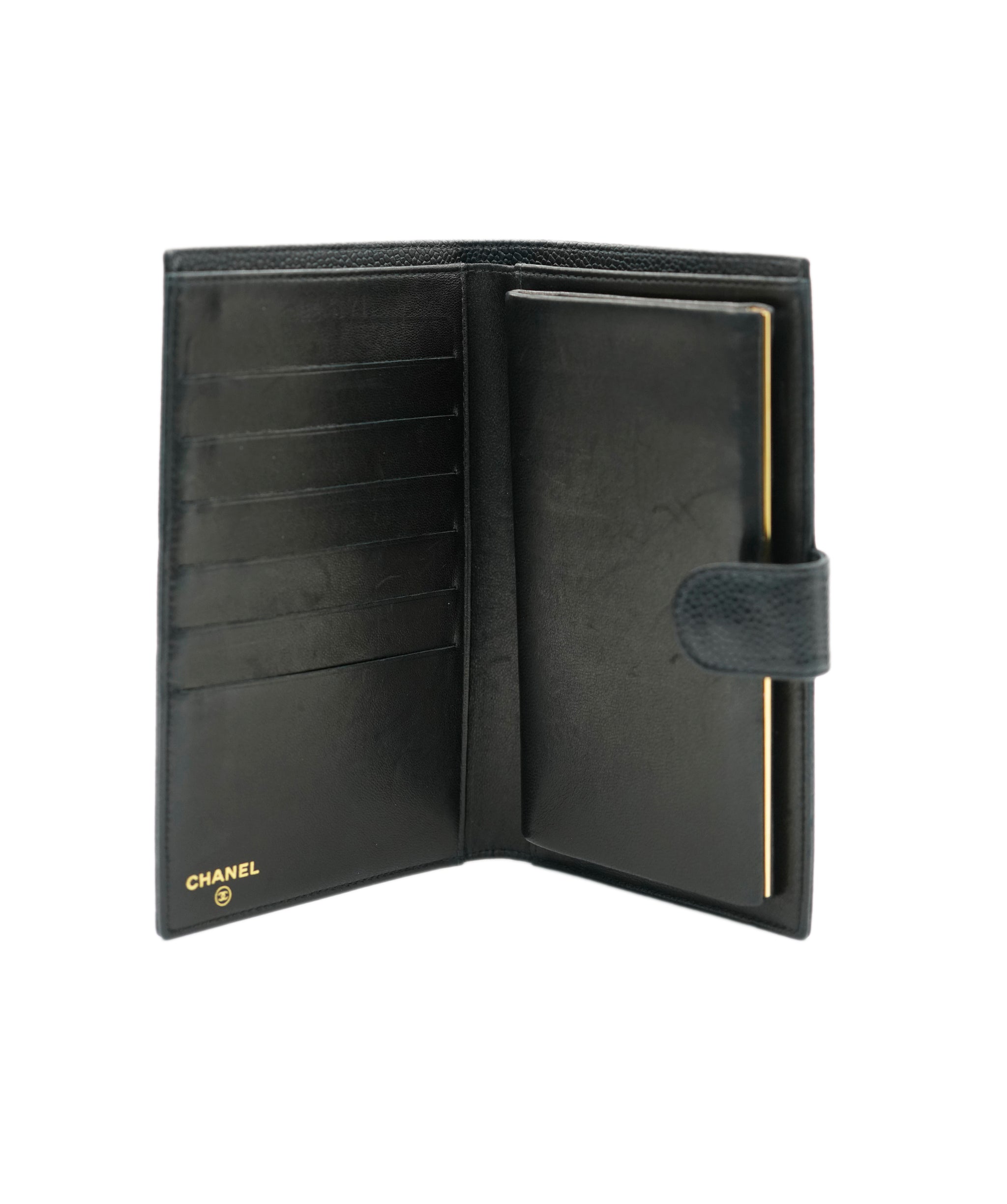 Chanel CHANEL Long Wallet Black Caviar skin DBXS3577