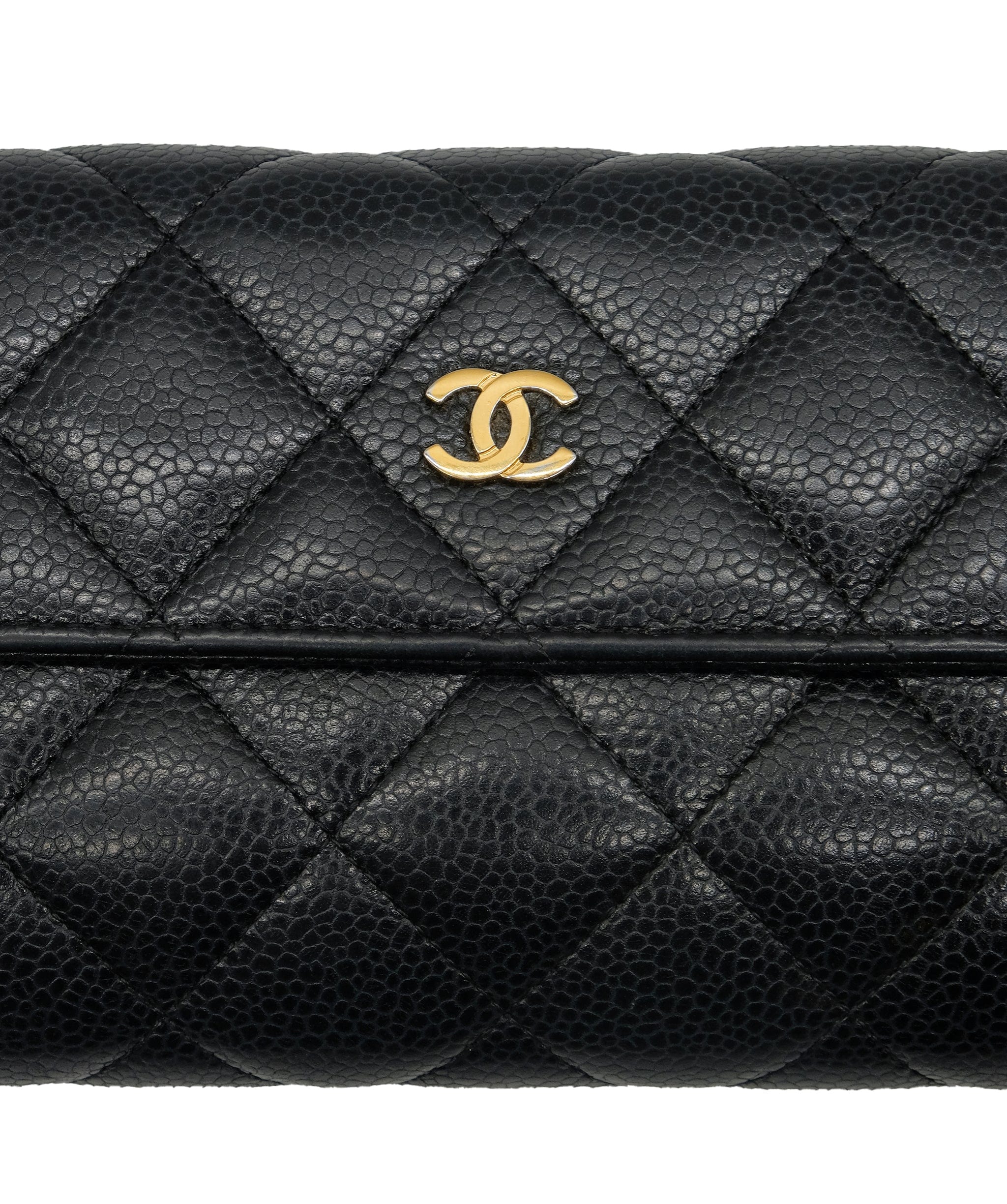 Chanel Chanel Matelasse Caviar Navy Long Wallet  yk12519 DXBS0330