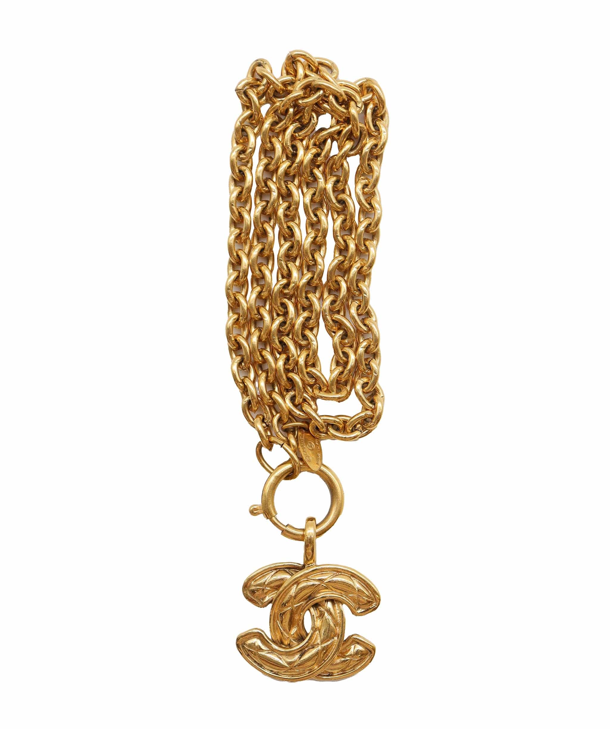 Chanel chanel matelasse coco mark neckalce DXBS2594