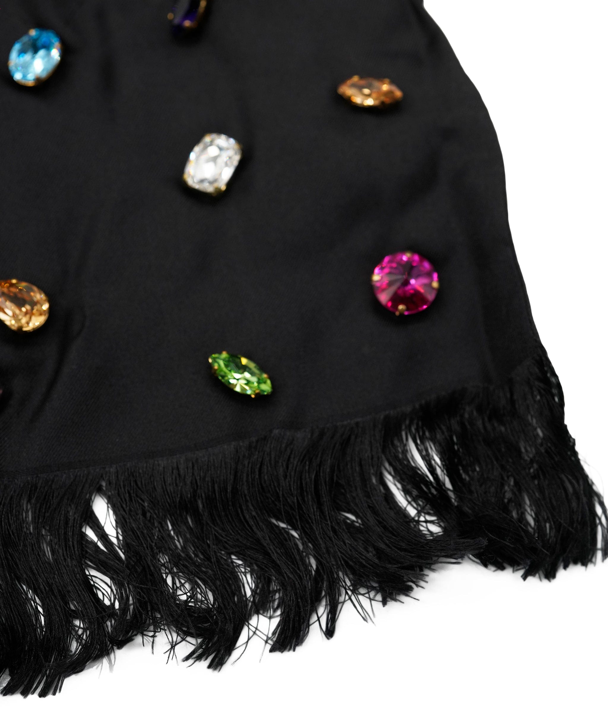 Chanel Chanel navy scarf silk with perles  DXBS3774