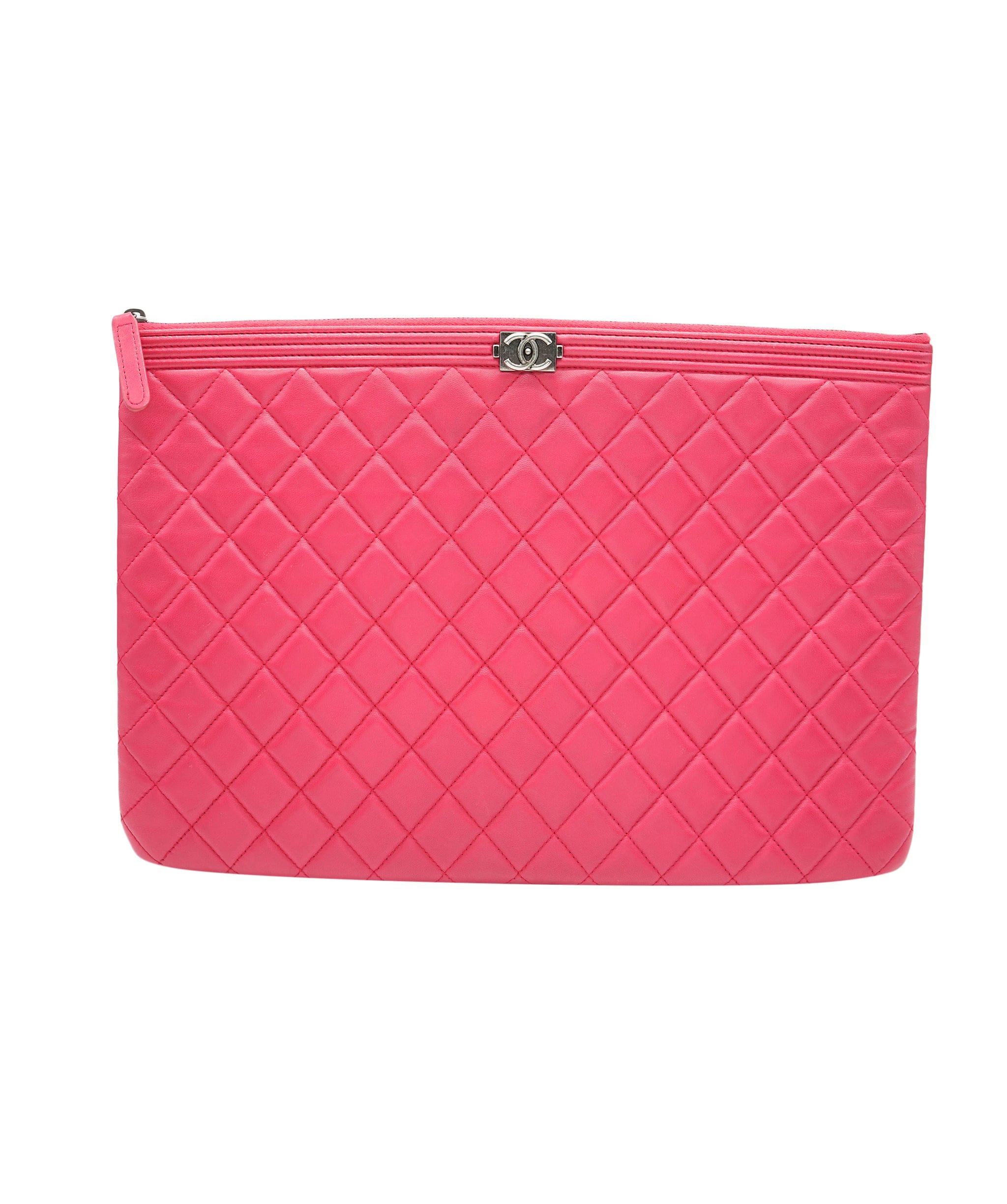 Chanel Chanel Ocase boy large pochette, red, very good conditions  AKL0101