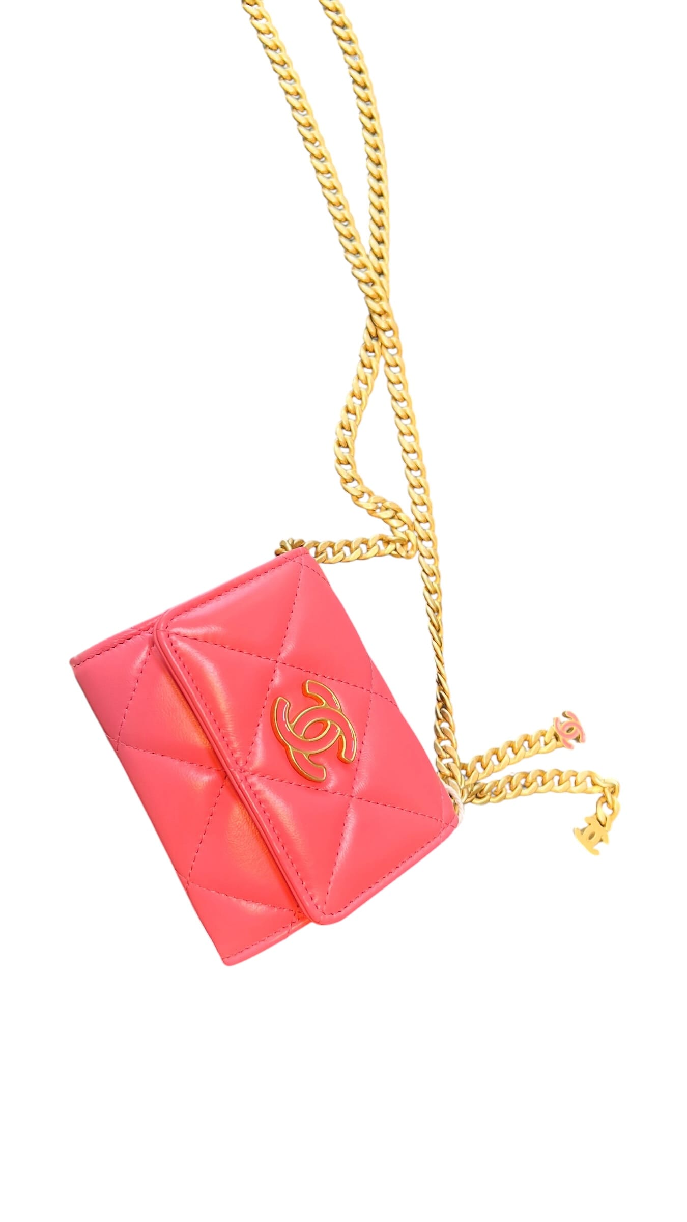 Chanel Chanel PendingCC WOC Pink Lambskin #31 New SSLG1047