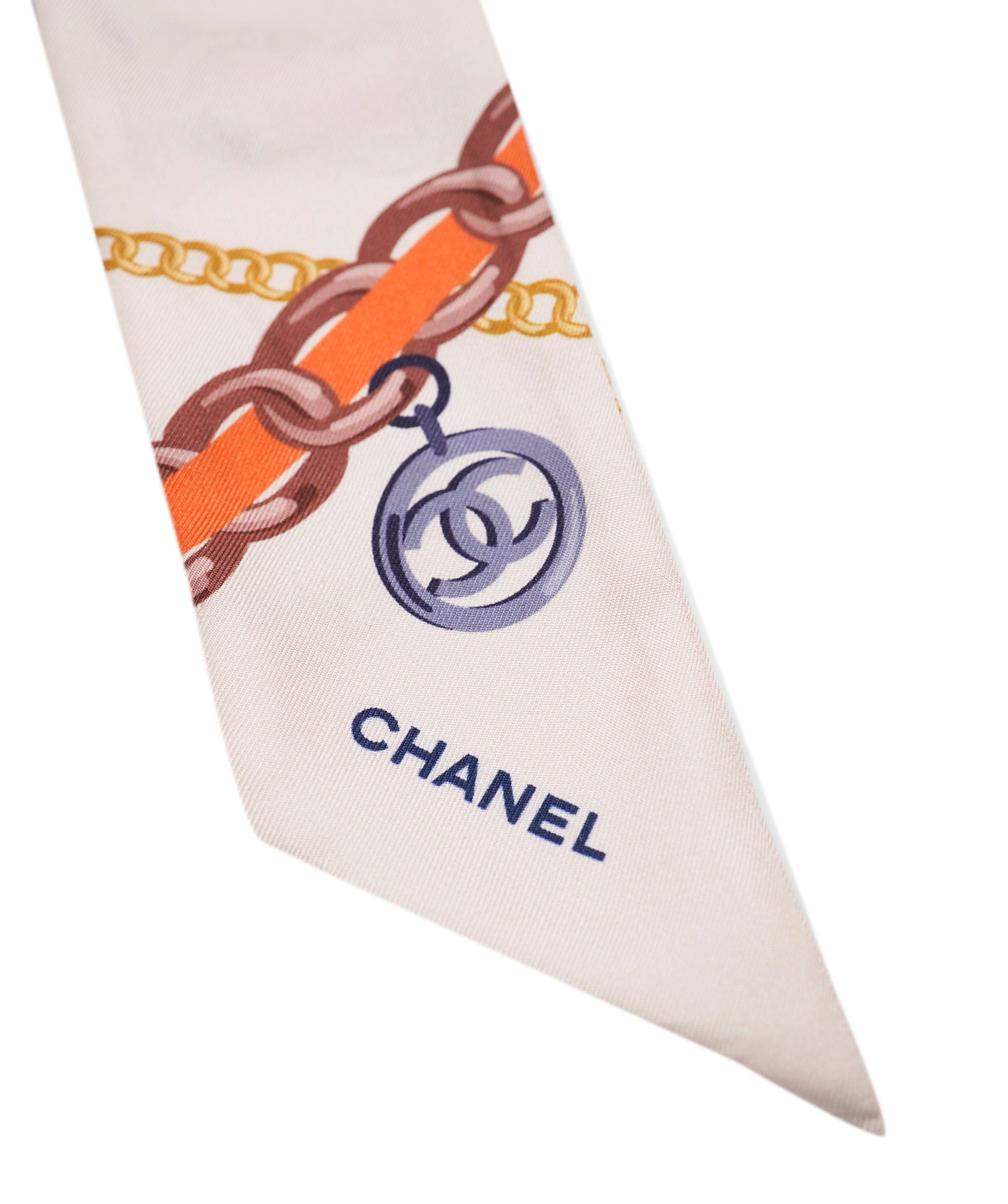Chanel Chanel pink bijoux silk neck scarf 119cm - AJC0662