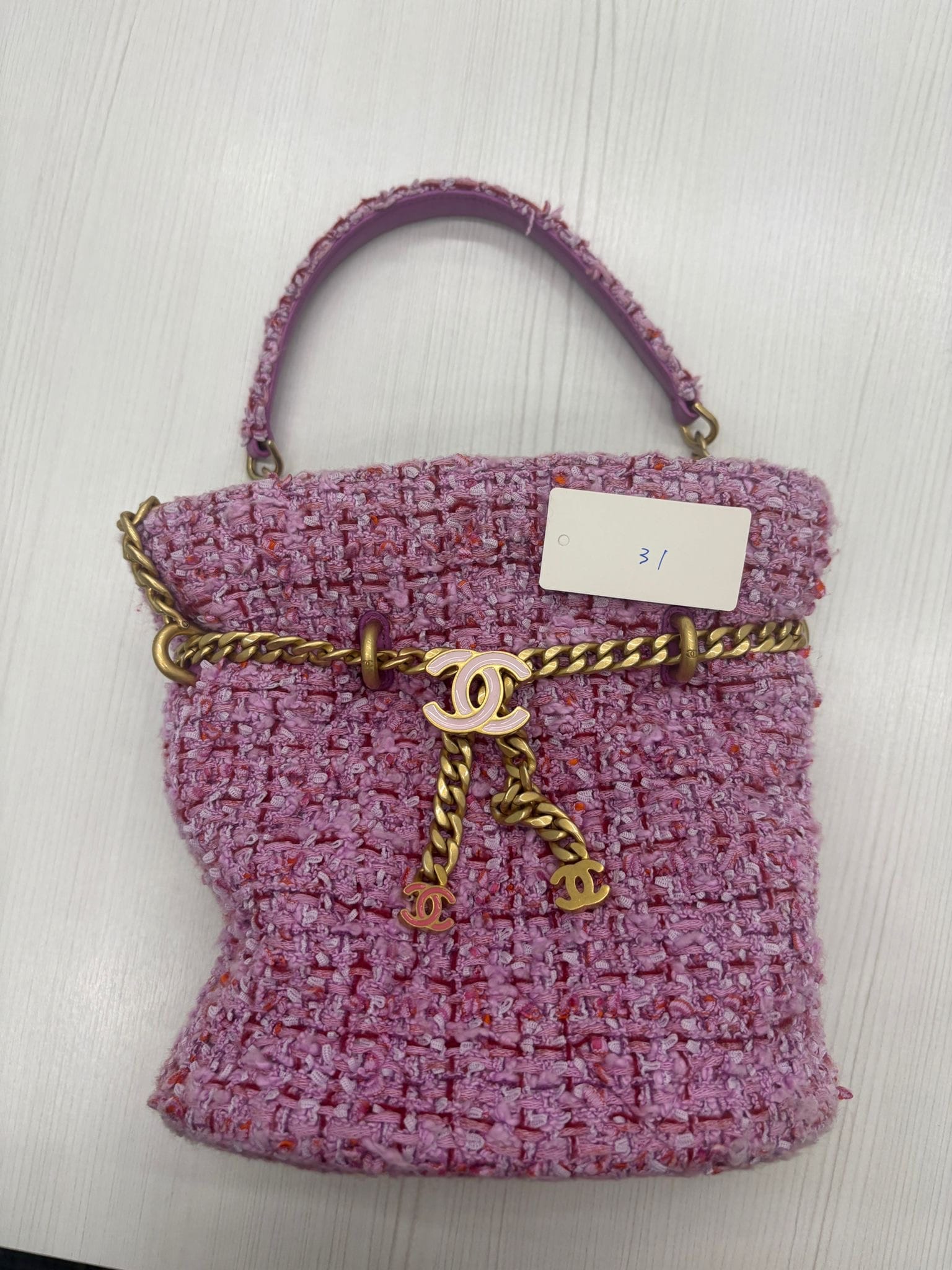 CHANEL CHANEL Pink Tweed  Bag TT439A29 BK31