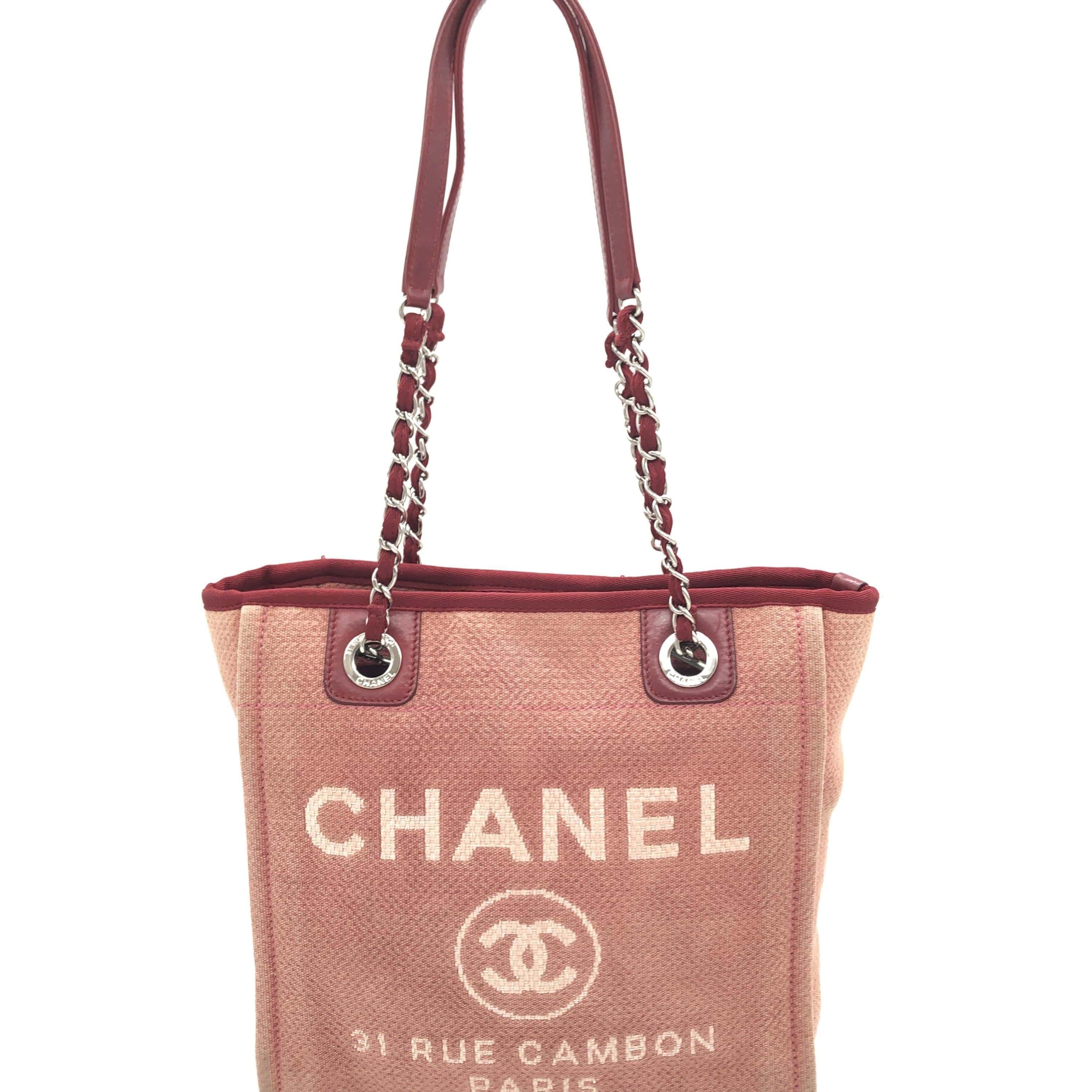 Chanel Chanel Red Canvas Oversized Shopping Tote C331006