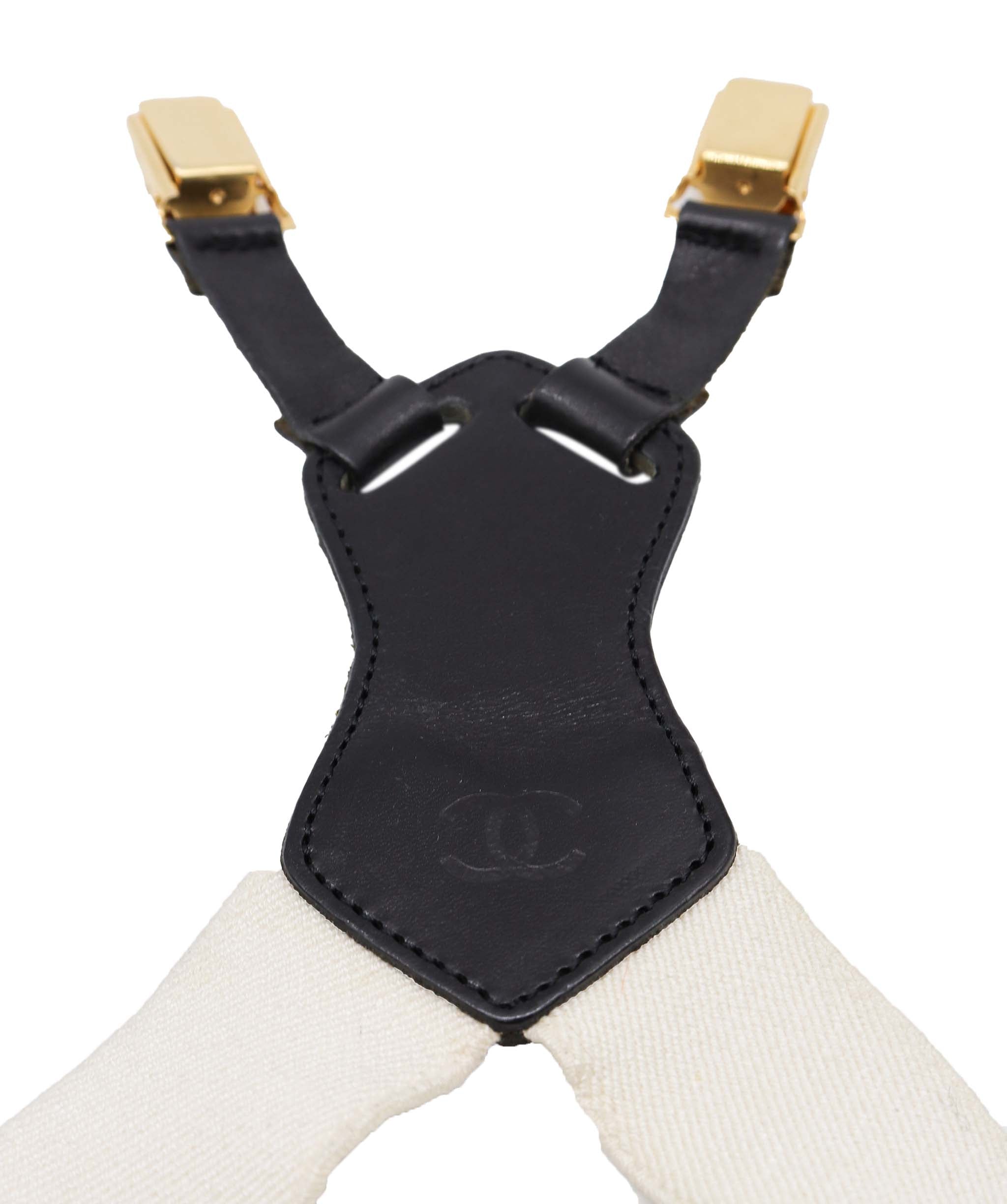 Chanel Chanel Suspenders Belt White DXBS0861