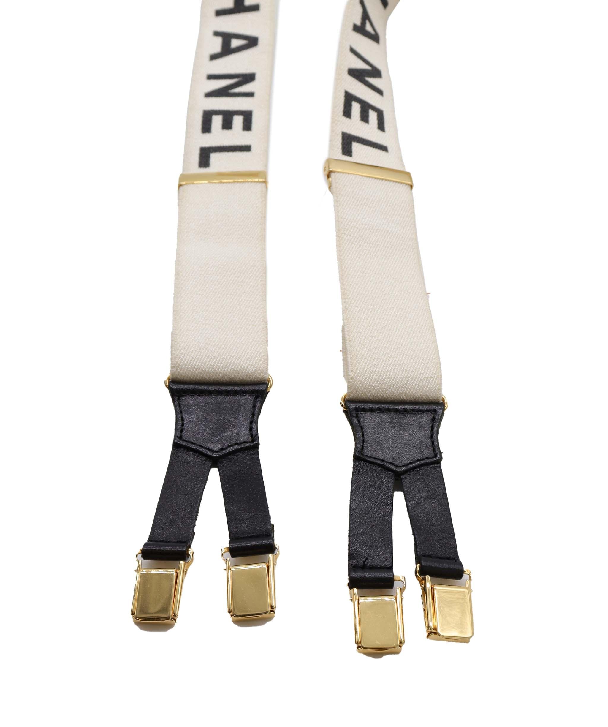 Chanel Chanel Suspenders Belt White DXBS0861