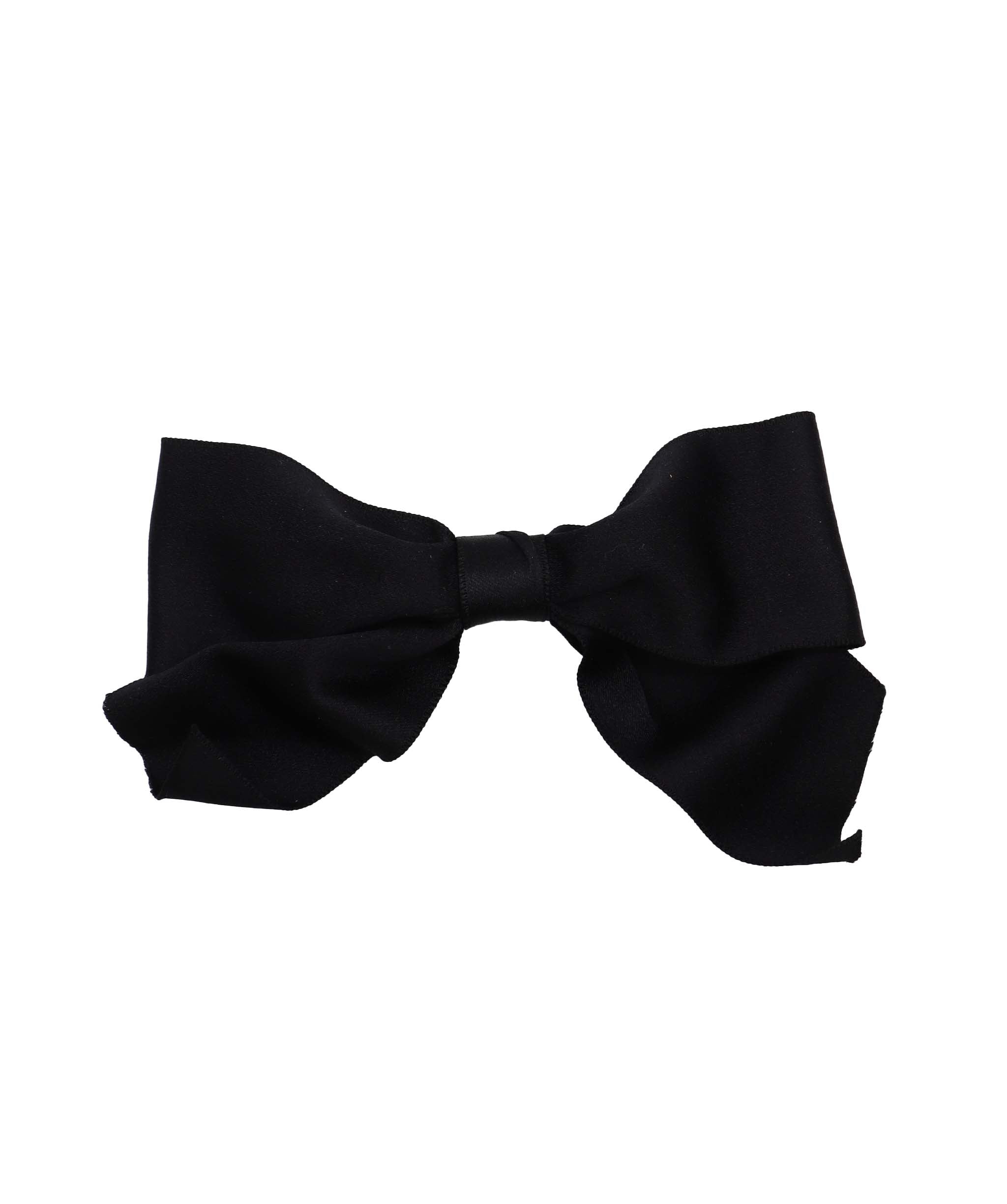 Chanel Chanel Tortoiseshell Satin Acrylic Black Bow Hair Clip DXBS3703