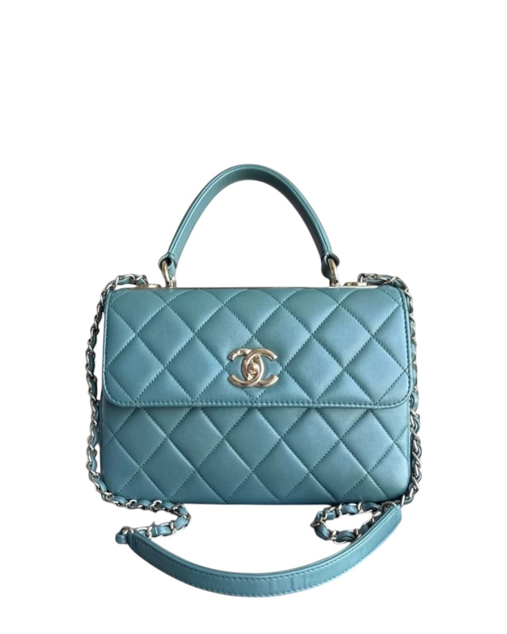 Chanel CHANEL TRENDY CC SMALL - QUILTED LAMBSKIN GREEN GOLD HARDWARE SERIES 26 SYCM654
