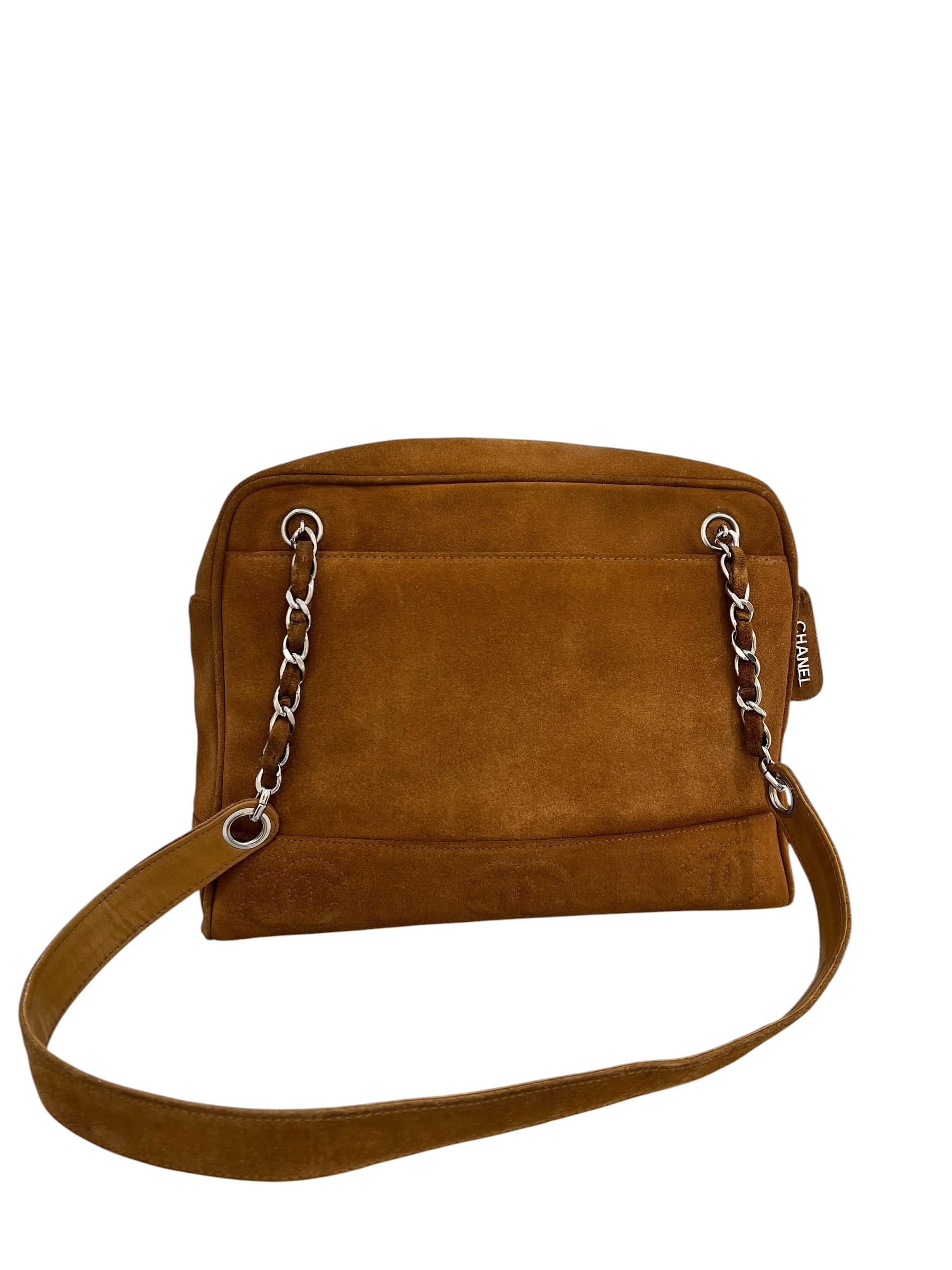 Chanel Chanel Vintage Camel Suede Tote #4 SKCH4150