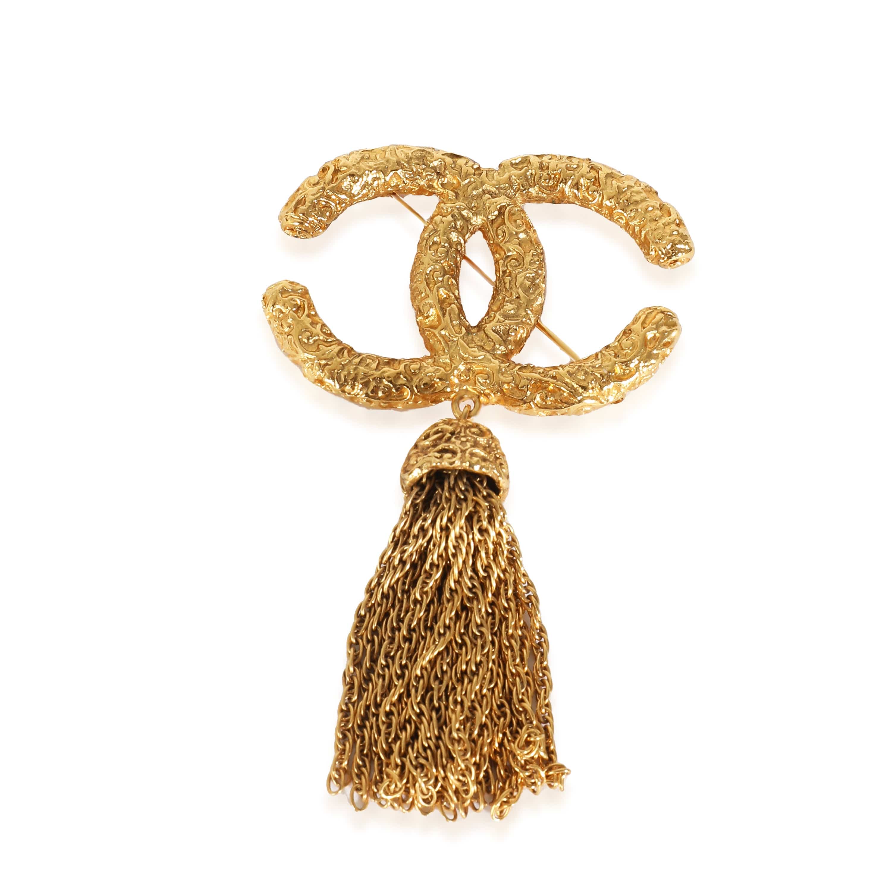 Chanel Chanel Vintage Gold Tassel Brooch ULC1043
