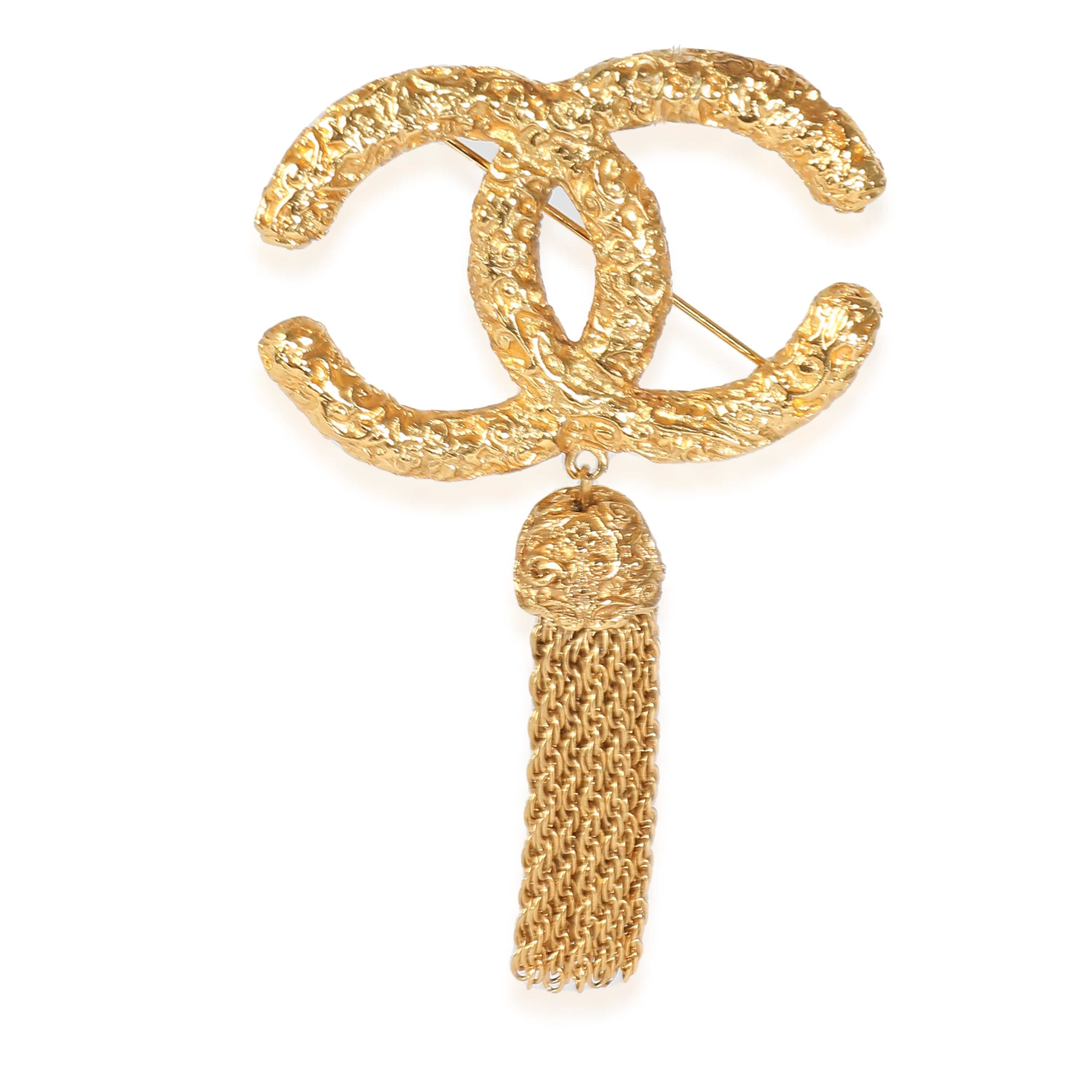 Chanel Chanel Vintage Gold Tassel Brooch ULC1043