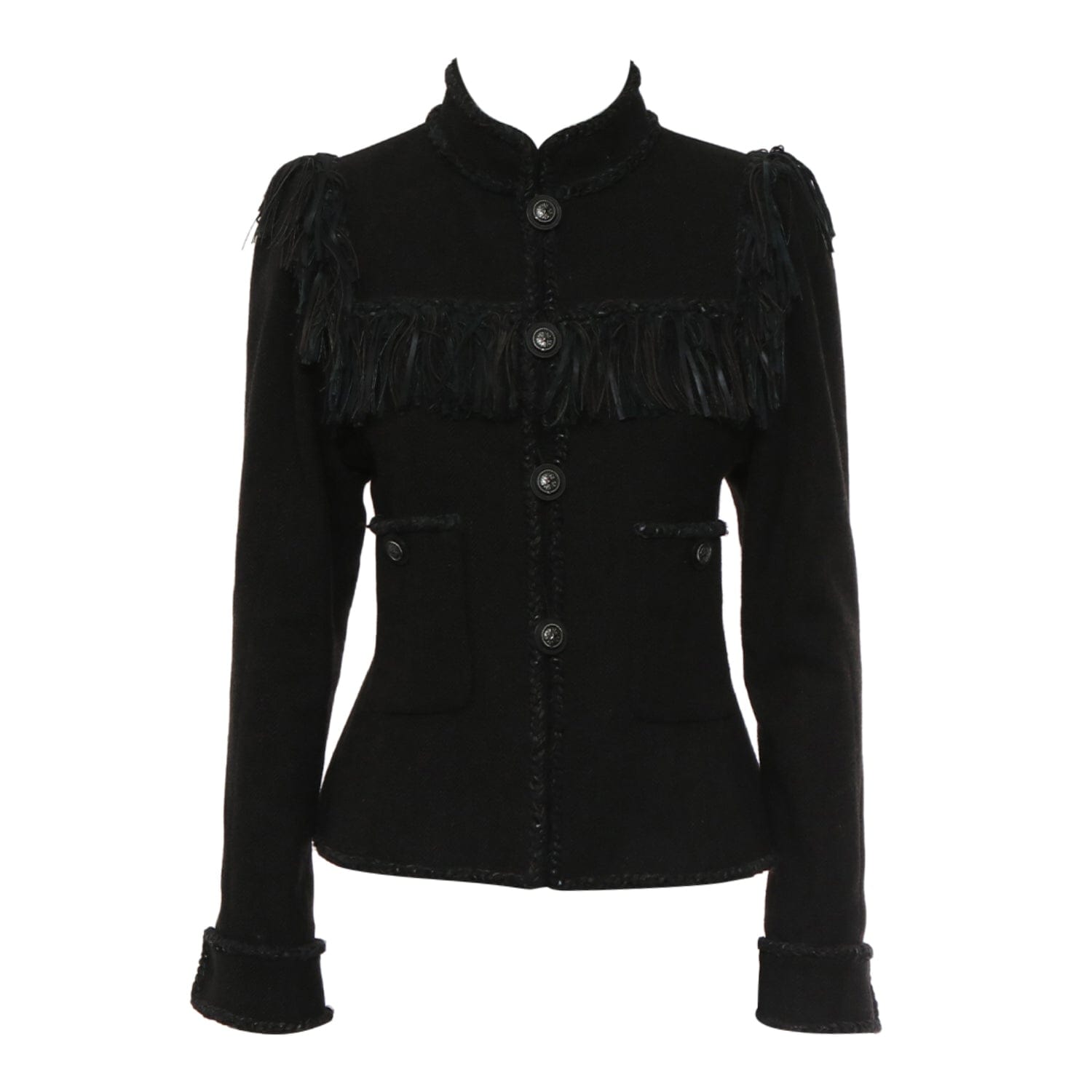 Chanel Chanel Wool Fringe/ Tweeds Jacket
