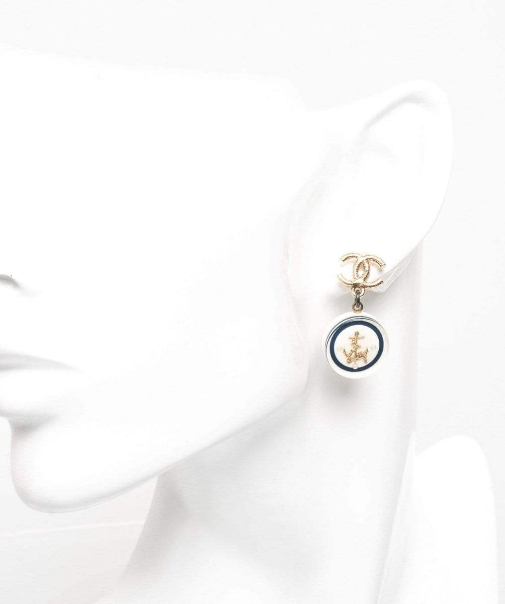 55. LP x C Chanel CC Anchor Drop Earrings - AWL1030