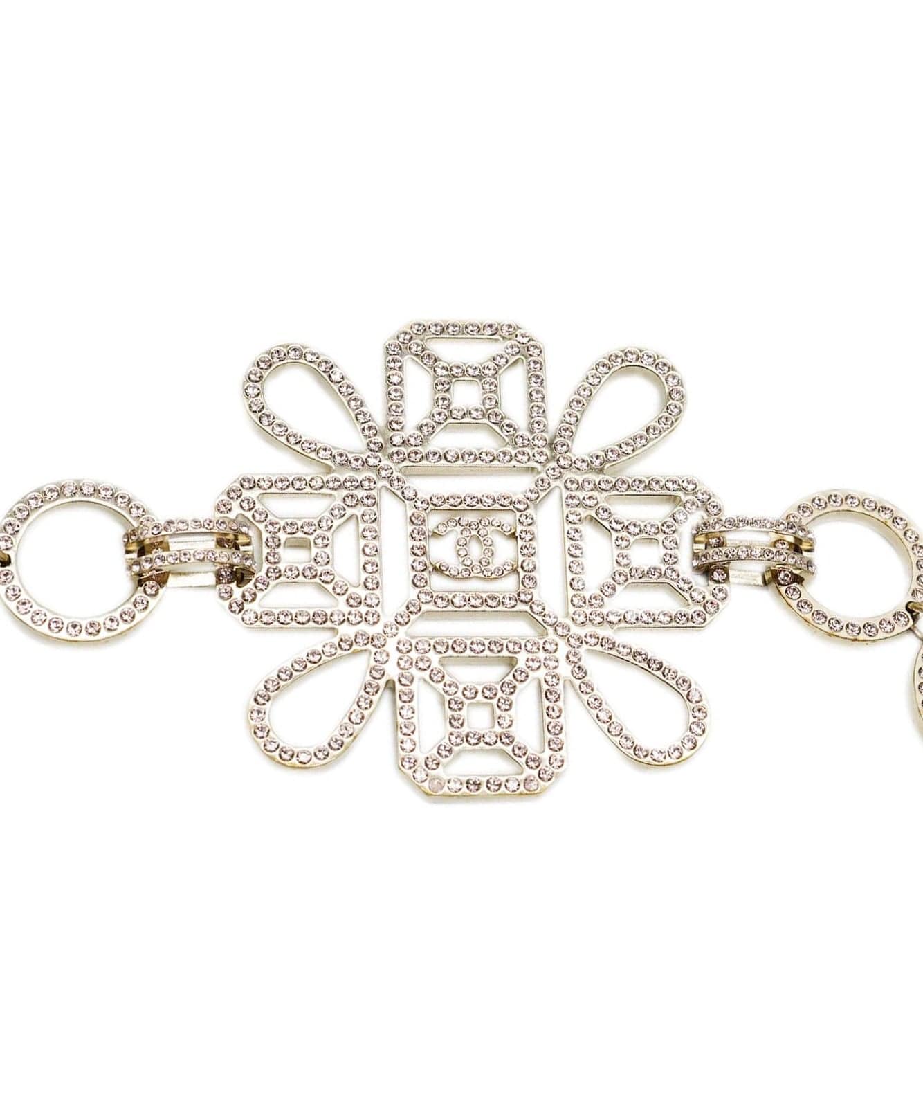 Chanel Chanel Belt Light gold with pink crystals AVC1867