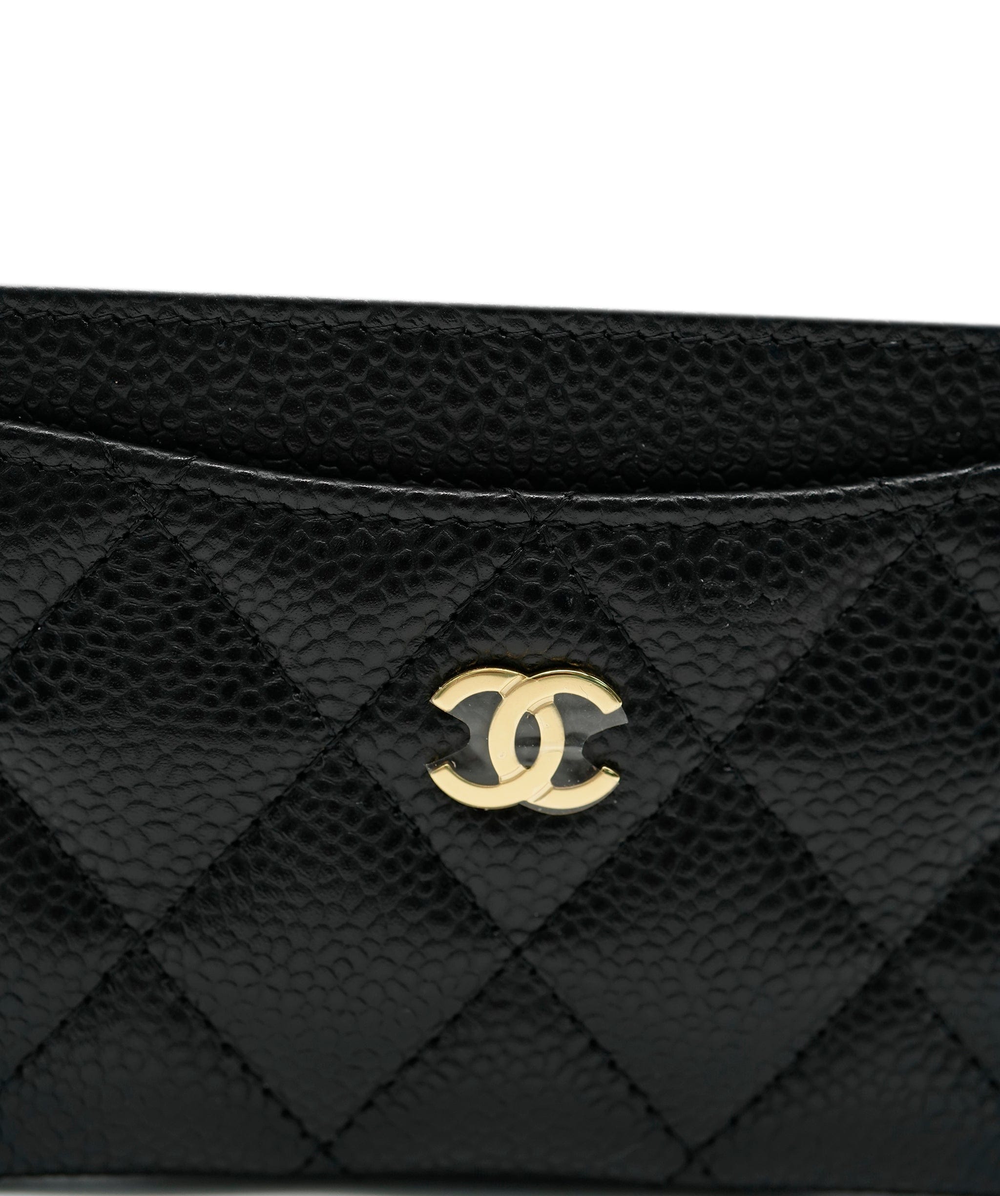 Chanel Chanel Black Leather Card Holder ASL9329