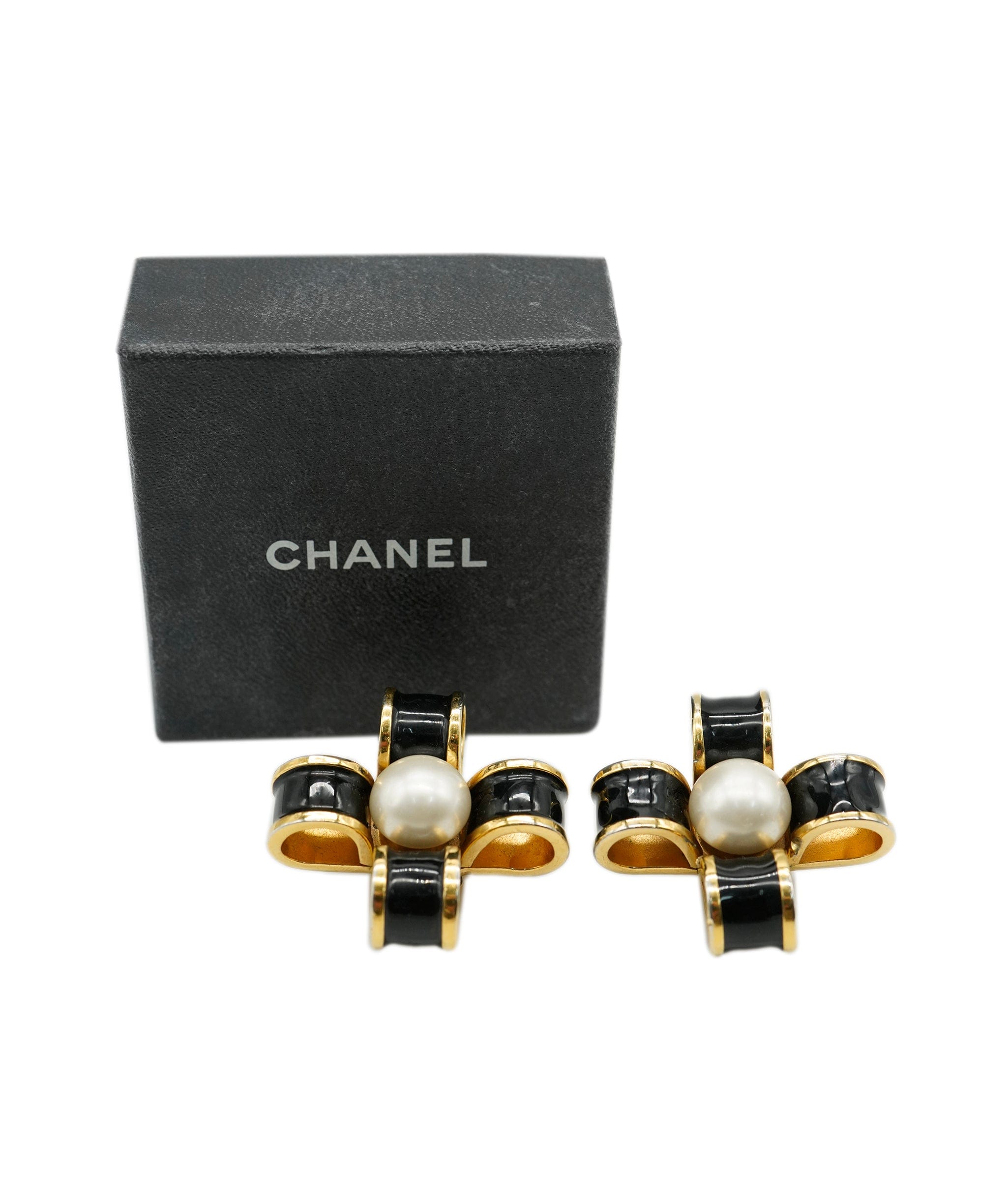 Chanel Chanel Bow annd Pearl Earrings ASC1247