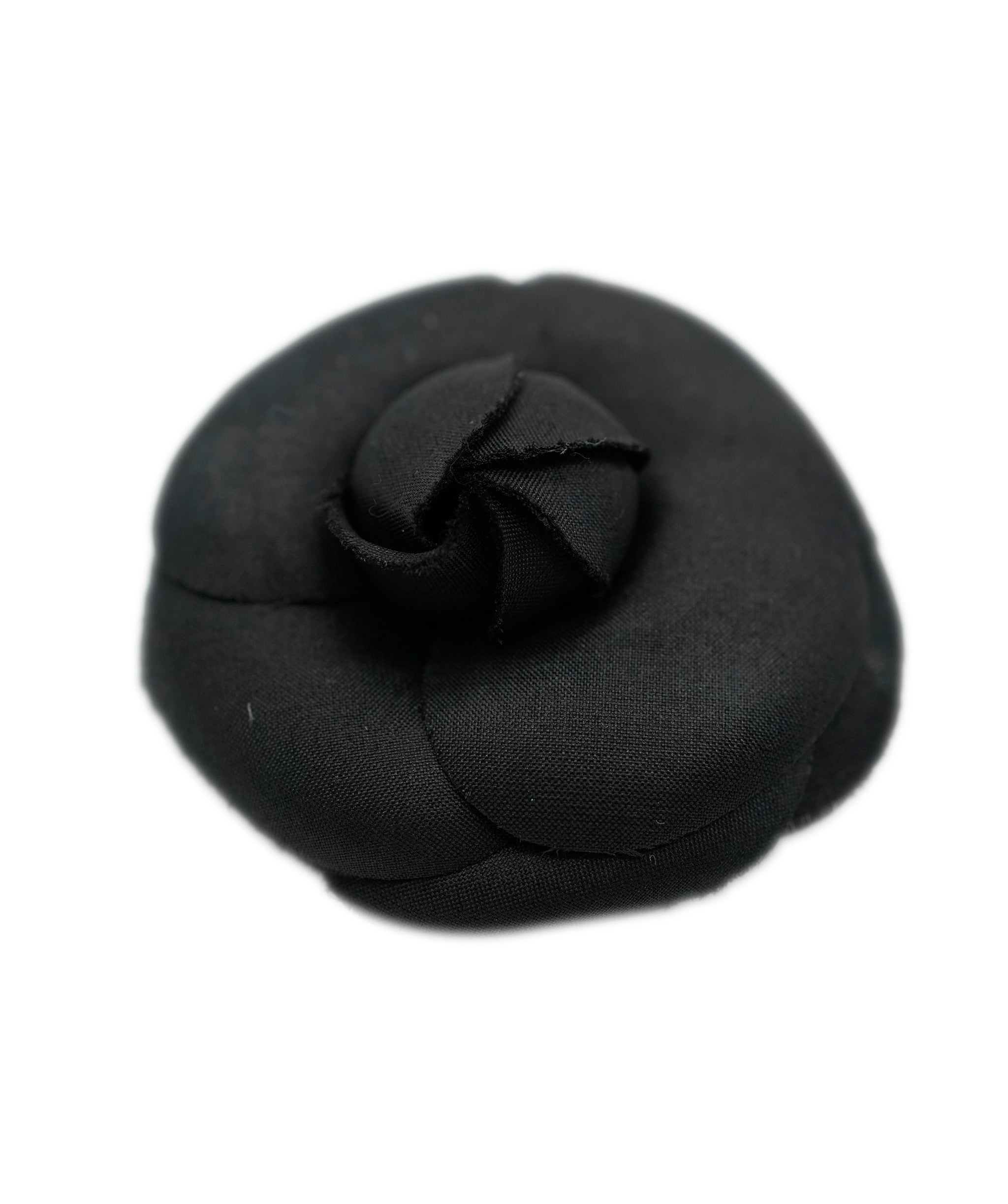 Chanel chanel camelia brooch black fabric  AVC1373