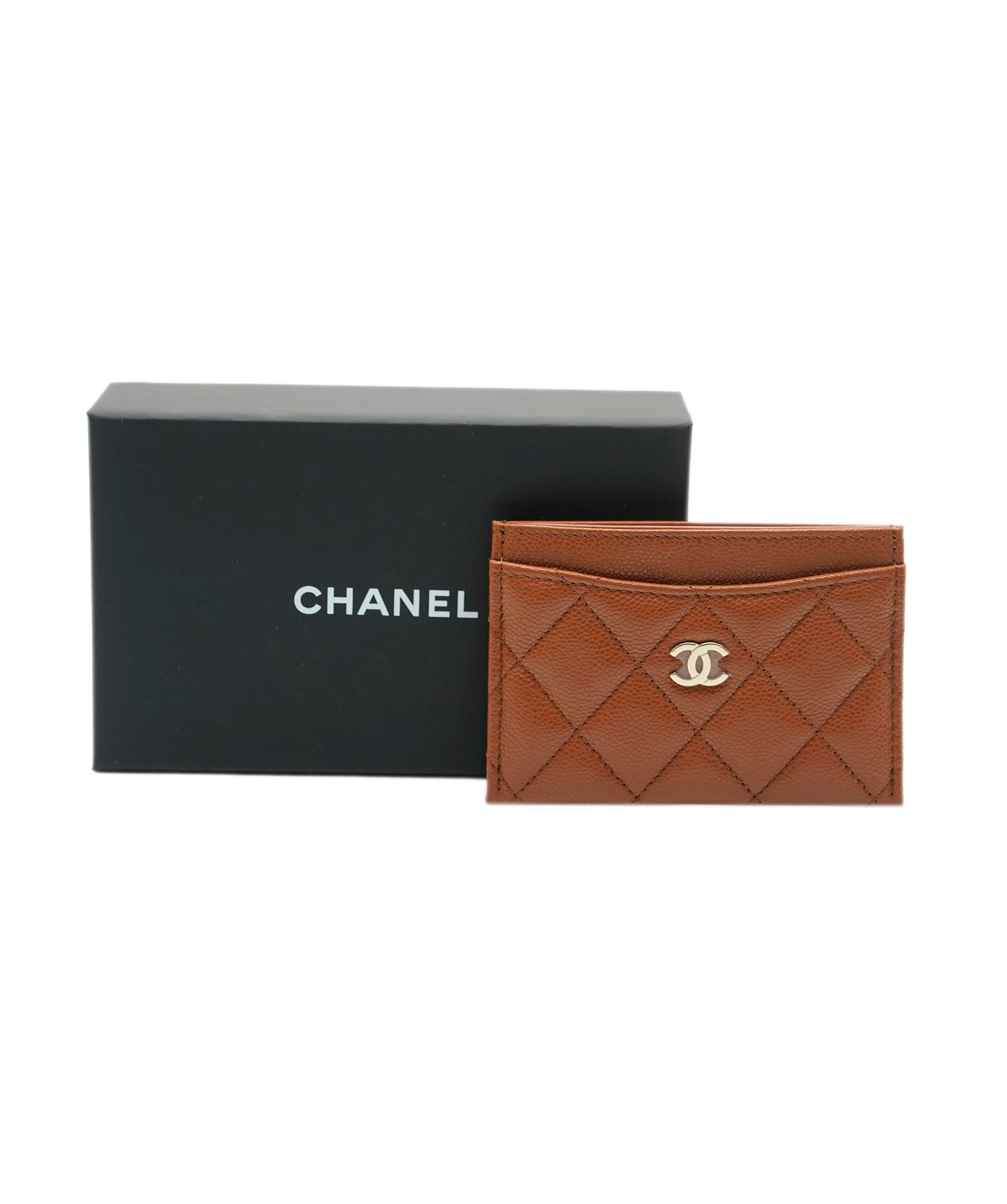 Chanel Chanel Caramel Caviar Cardholder UKL1289