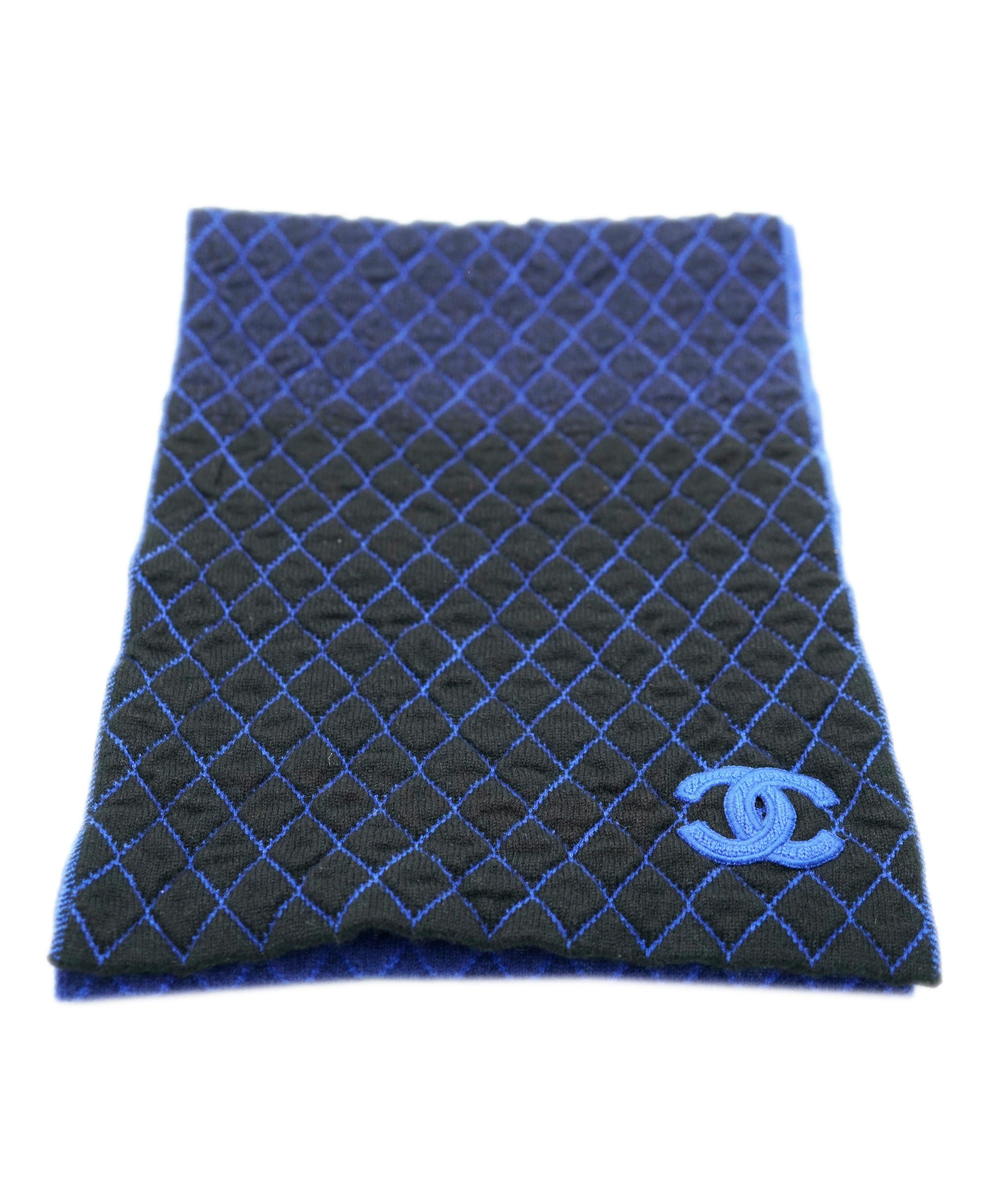 Chanel Chanel cashmere long scarf, blue ASL9897